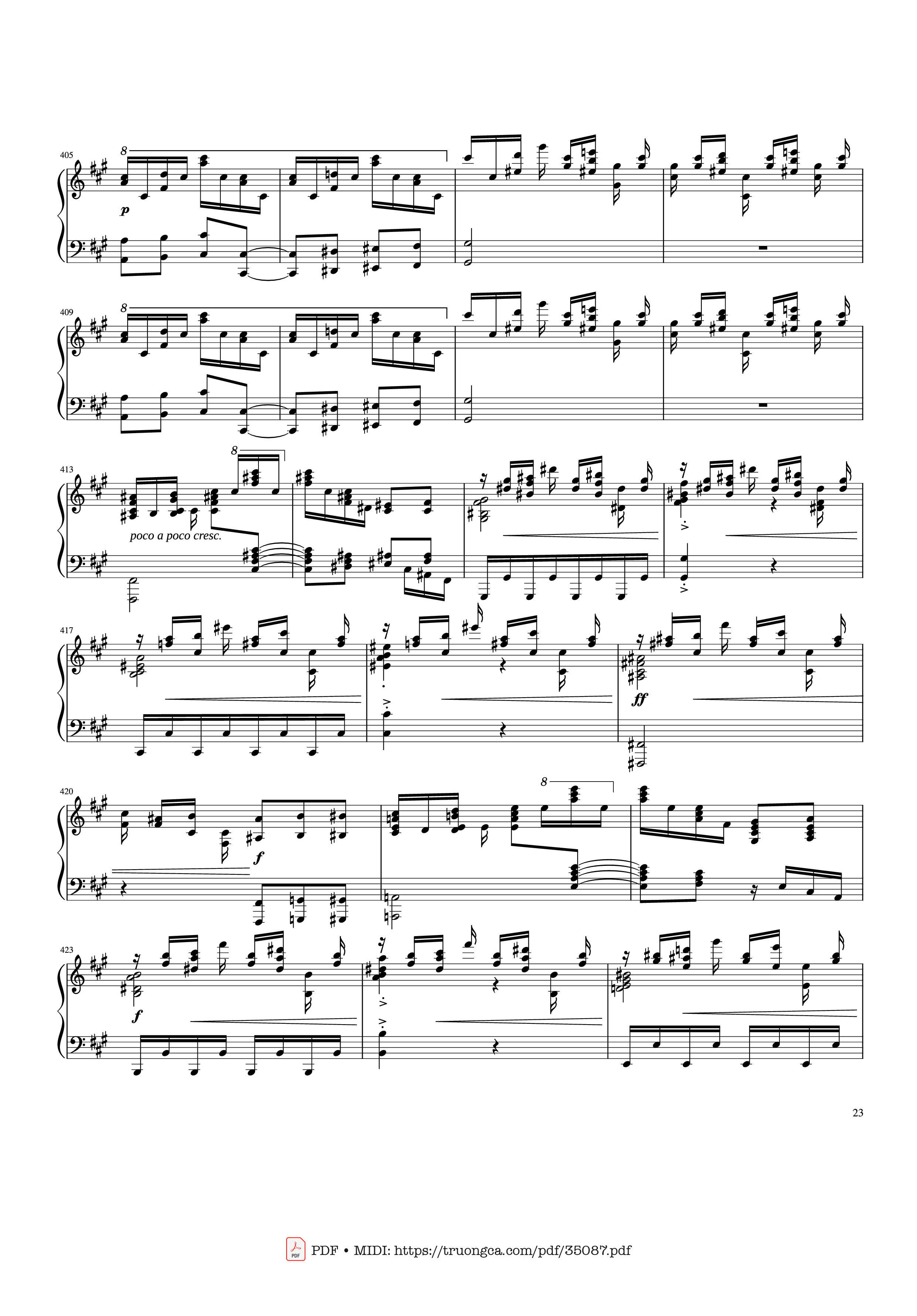 Page 23 of Sheet music PDF Piano Rhapsody in Blue Piano - George Gershwin