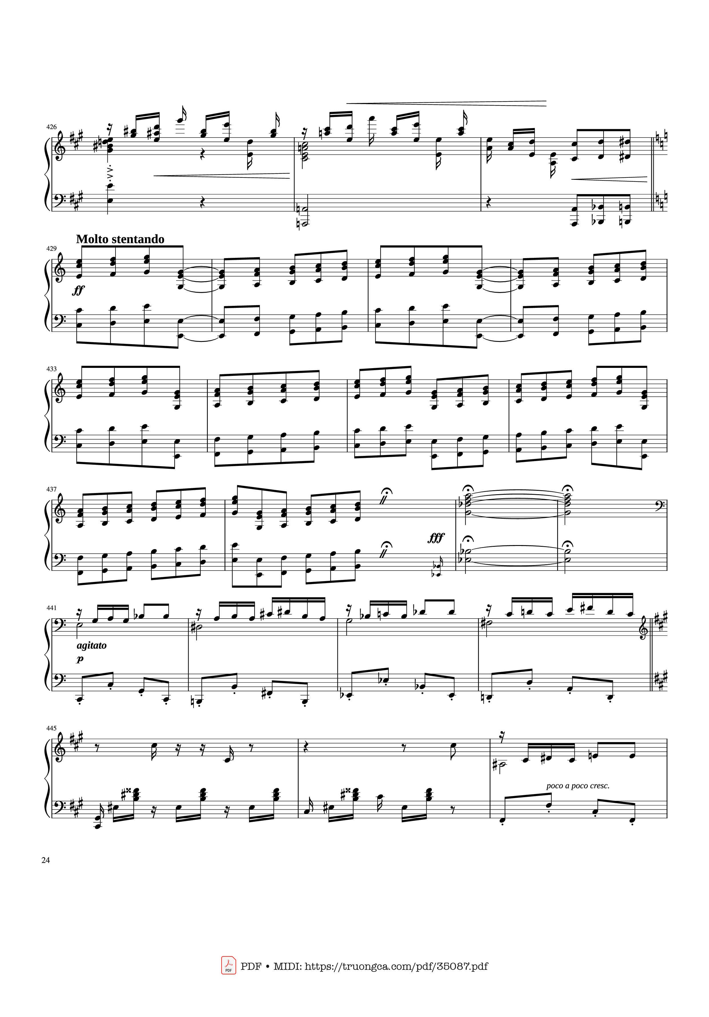 Page 24 of Sheet music PDF Piano Rhapsody in Blue Piano - George Gershwin