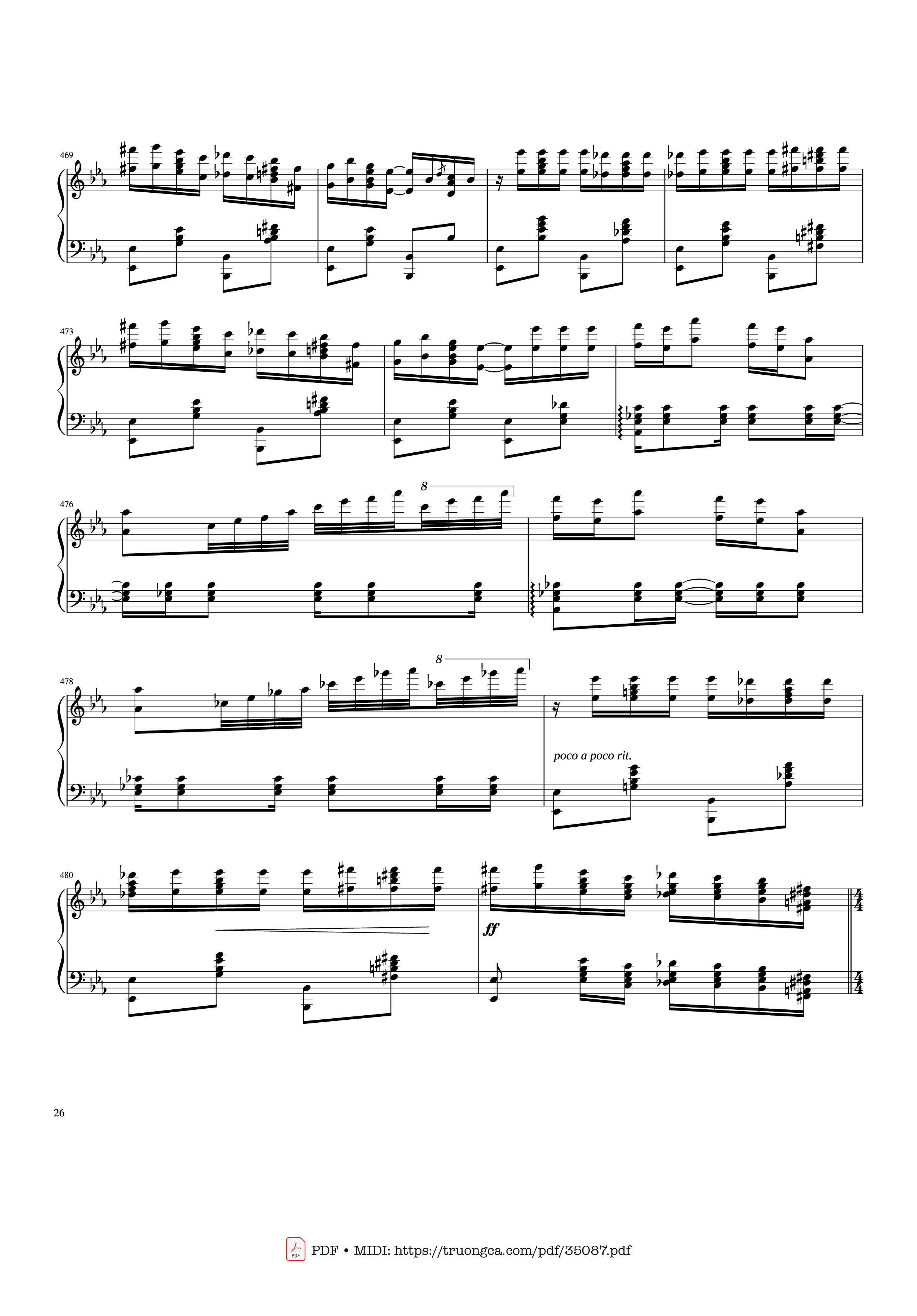 Page 26 of Sheet music PDF Piano Rhapsody in Blue Piano - George Gershwin