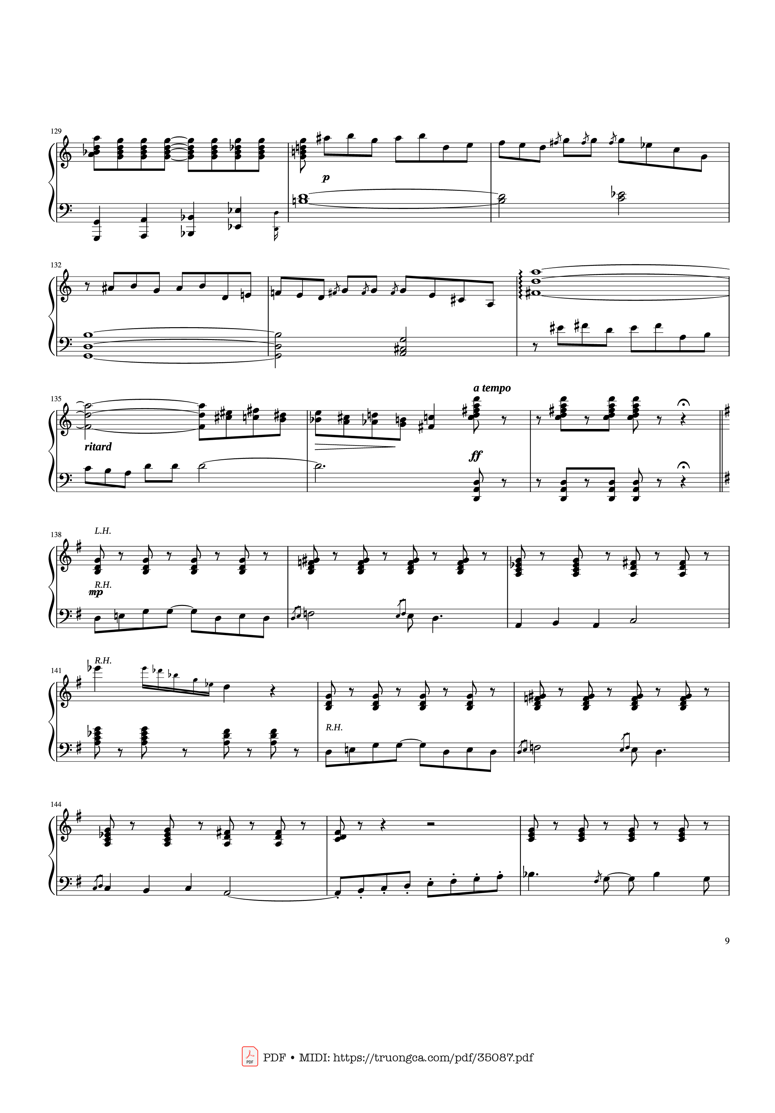 Page 9 of Sheet music PDF Piano Rhapsody in Blue Piano - George Gershwin
