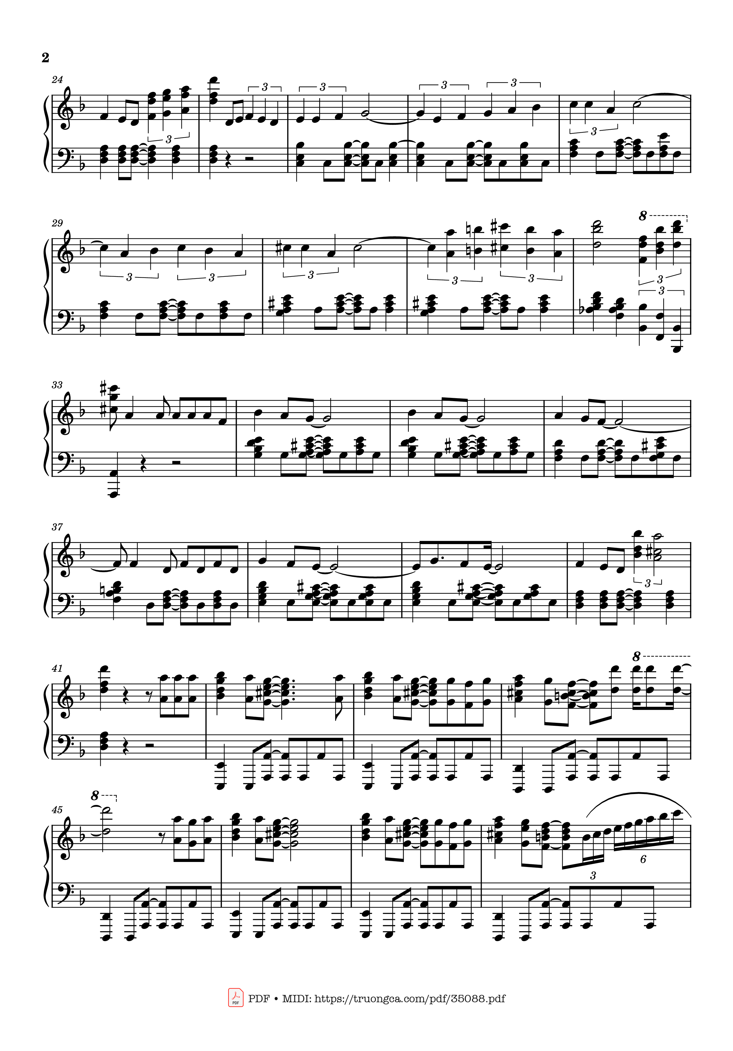 Page 2 of Sheet music PDF Piano Sway Piano - Dean Martin