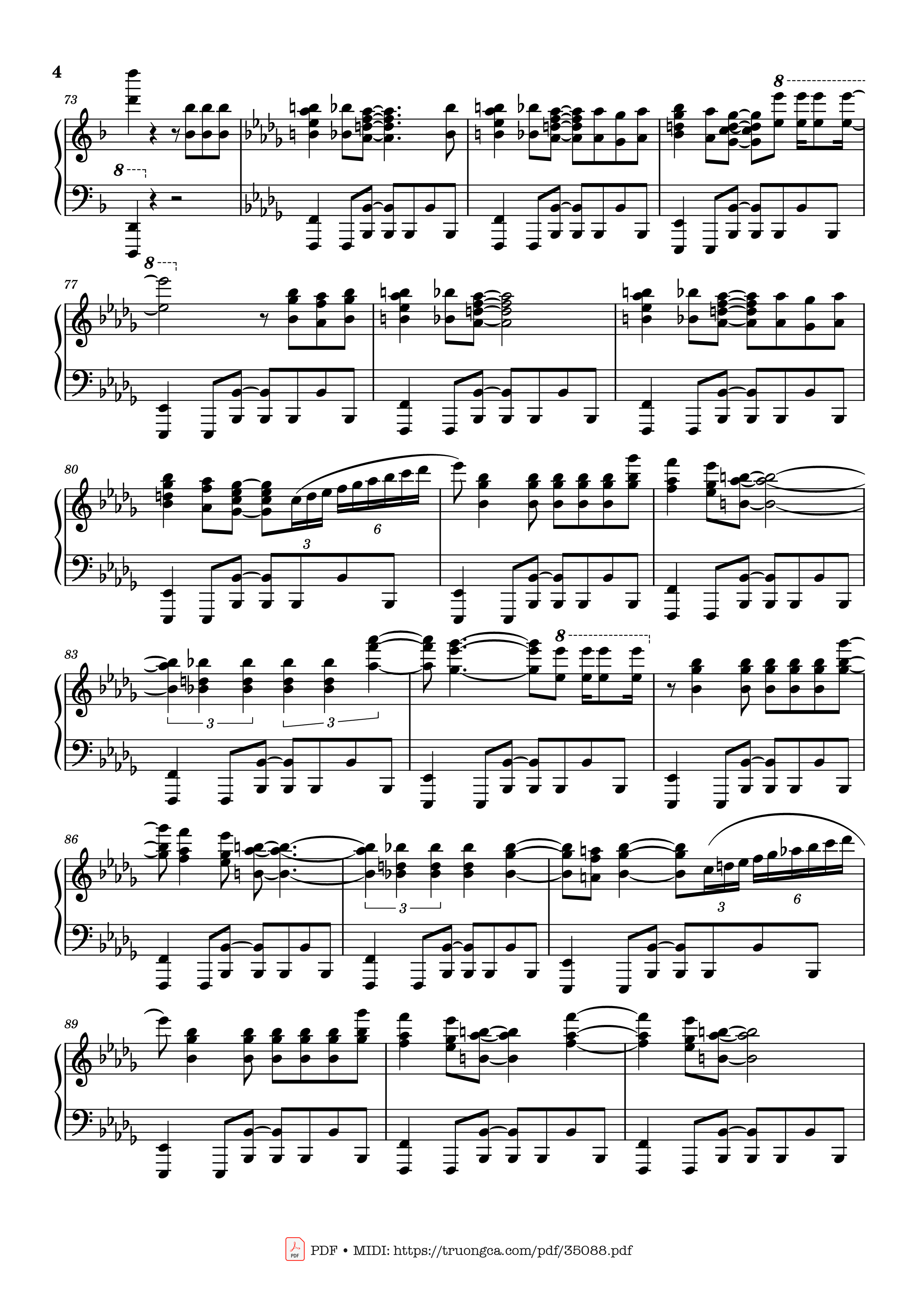 Page 4 of Sheet music PDF Piano Sway Piano - Dean Martin
