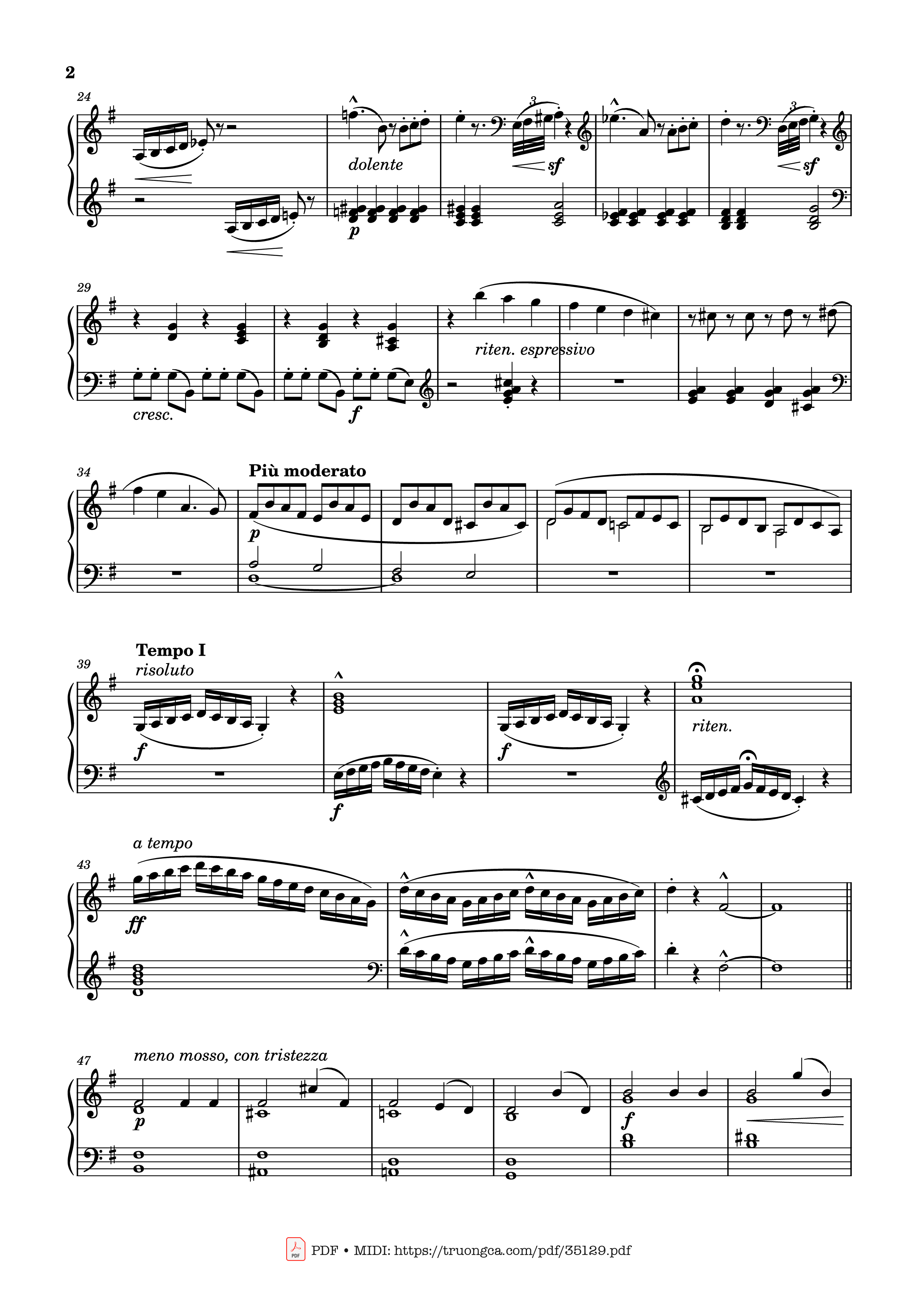 Page 2 of Sheet music PDF Piano Étude No. 24 in G Major Piano - Stephen Heller