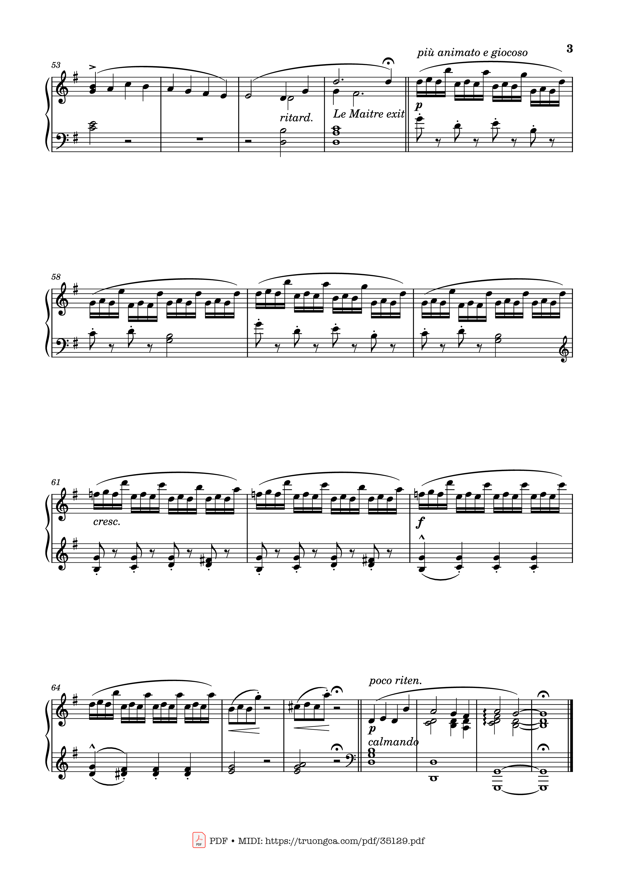 Page 3 of Sheet music PDF Piano Étude No. 24 in G Major Piano - Stephen Heller