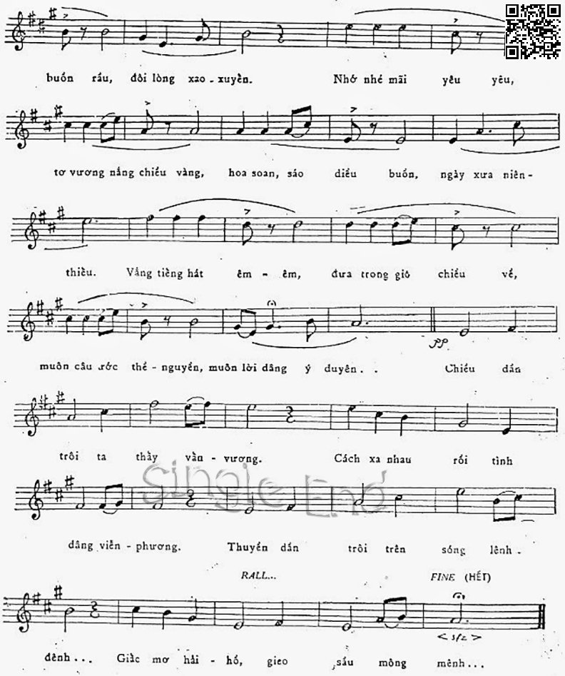 Page 2 of Sheet music PDF Men nhạc chiều - Trương Duy Cường