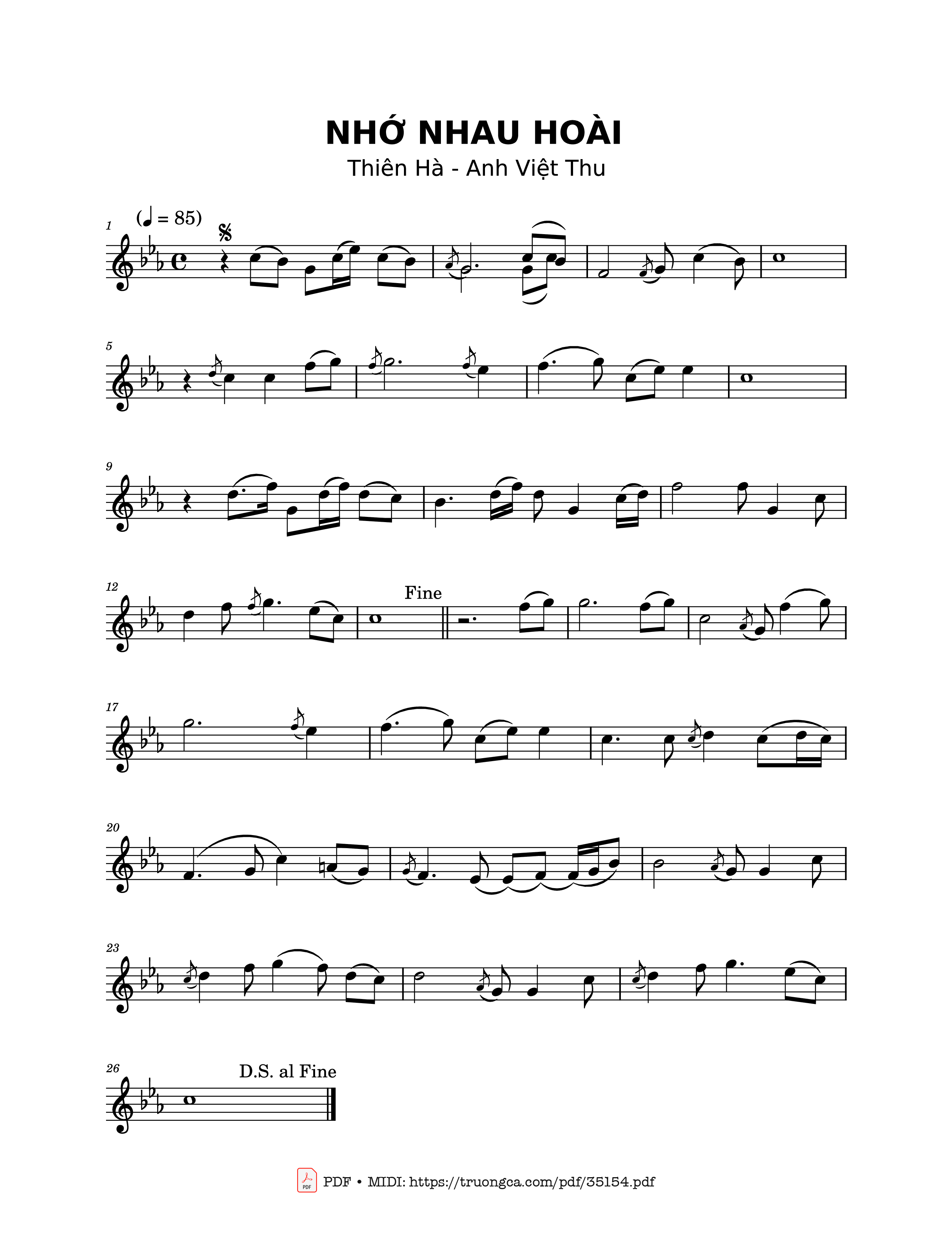 Page 1 of Sheet music PDF Em ở nơi nào có còn mùa xuân không em - Thiên Hà