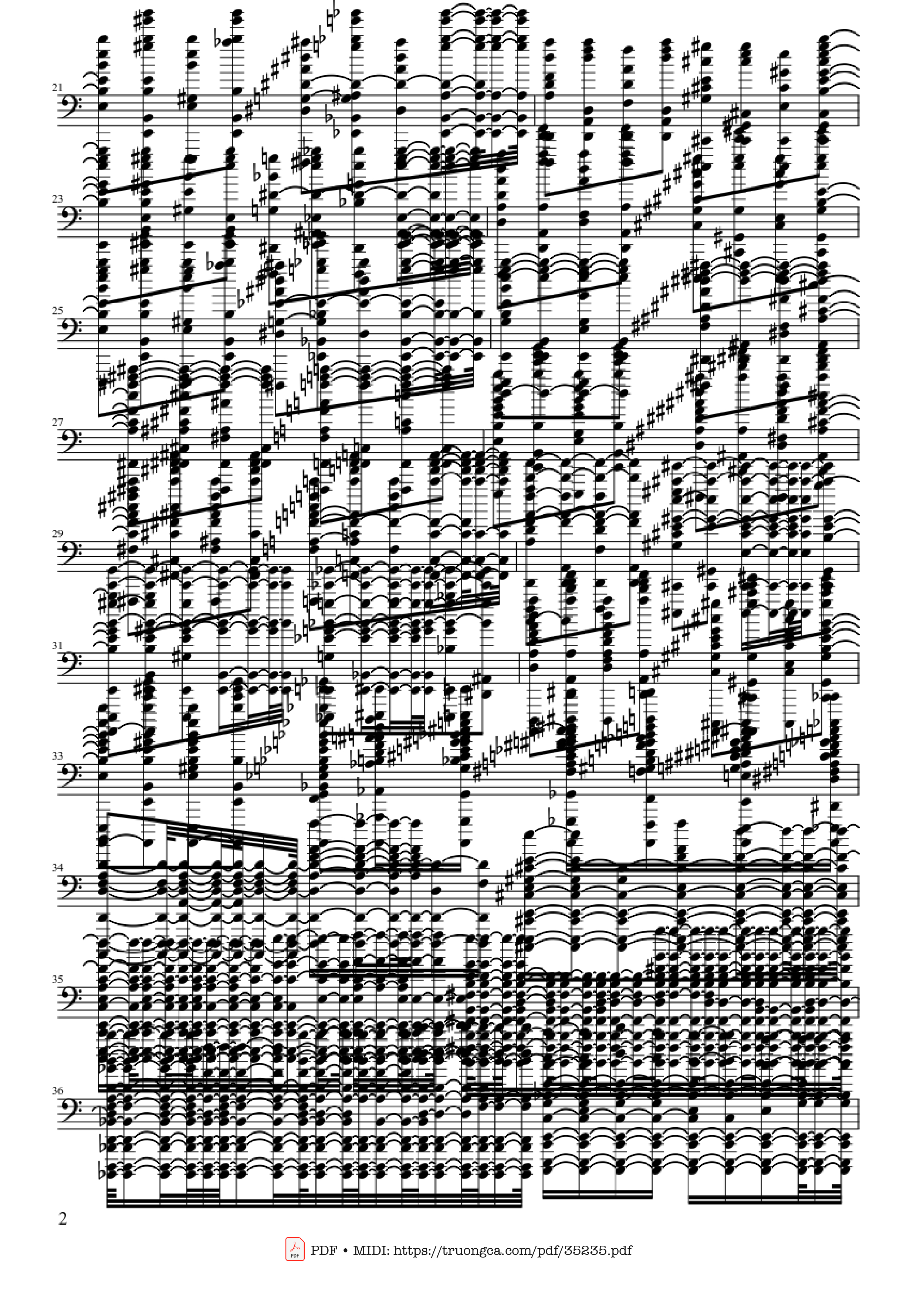 Page 2 of Sheet music PDF Piano U.N. Owen Was Her? - Death Waltz - Touhou