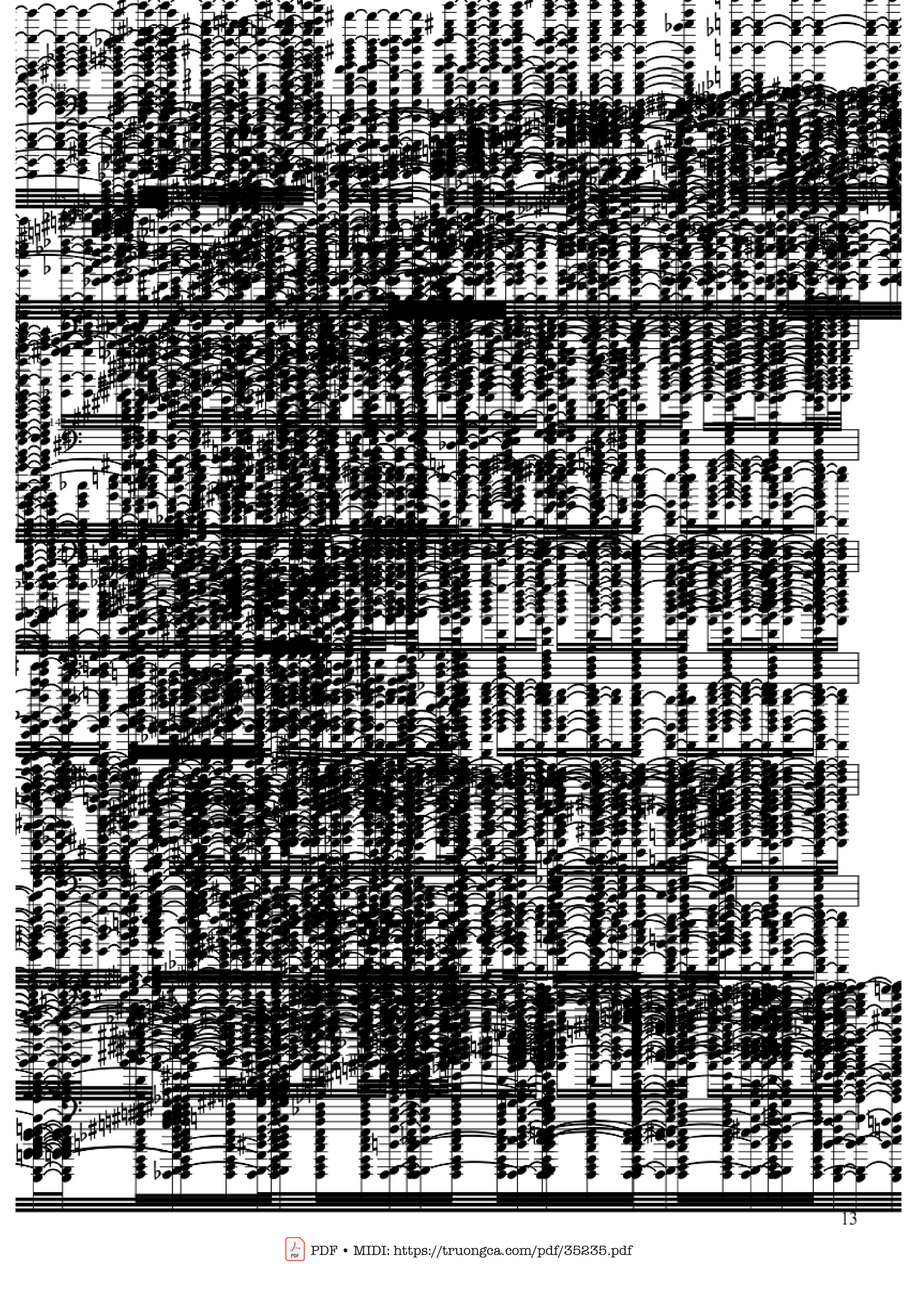Page 13 of Sheet music PDF Piano U.N. Owen Was Her? - Death Waltz - Touhou