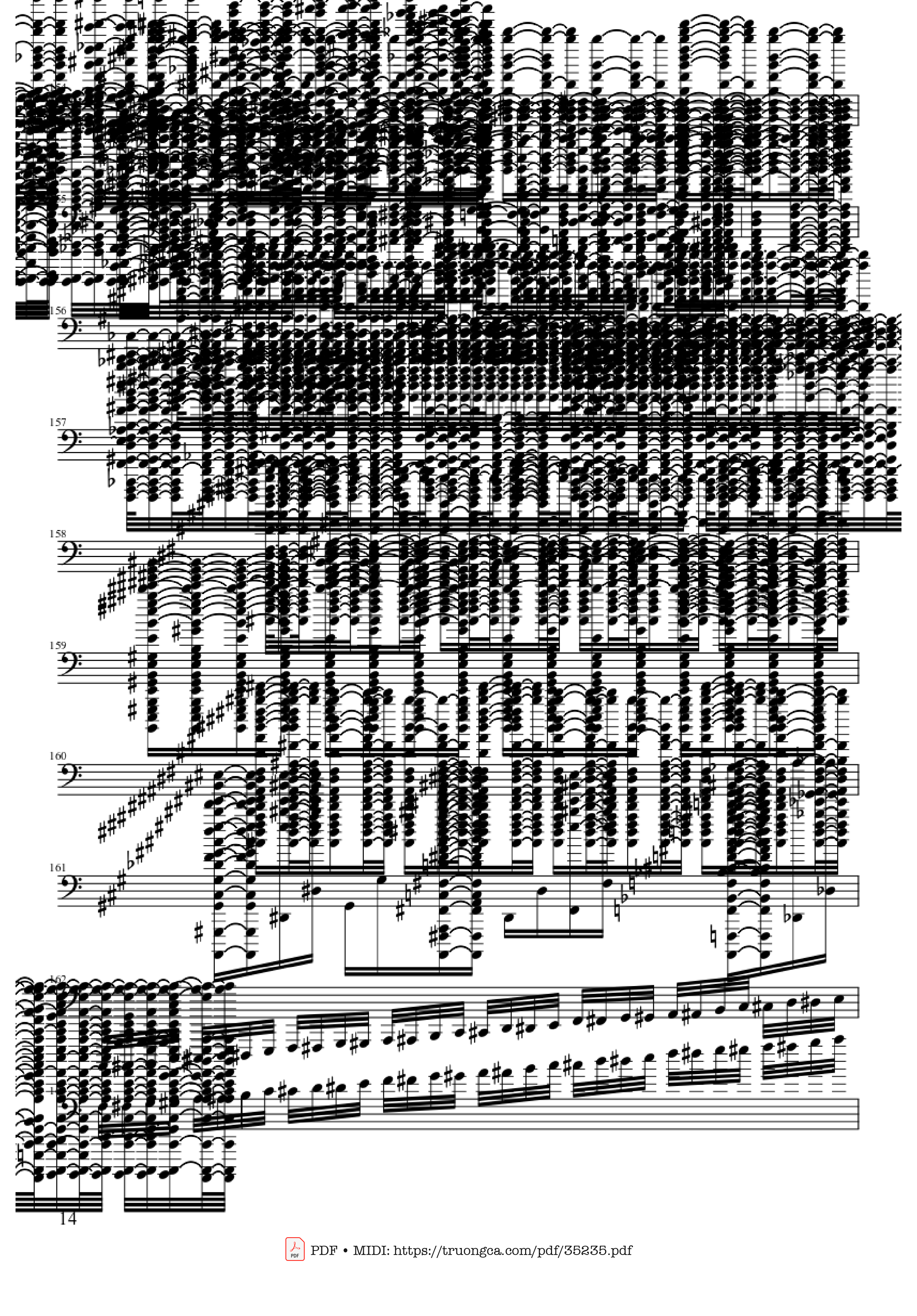 Page 14 of Sheet music PDF Piano U.N. Owen Was Her? - Death Waltz - Touhou