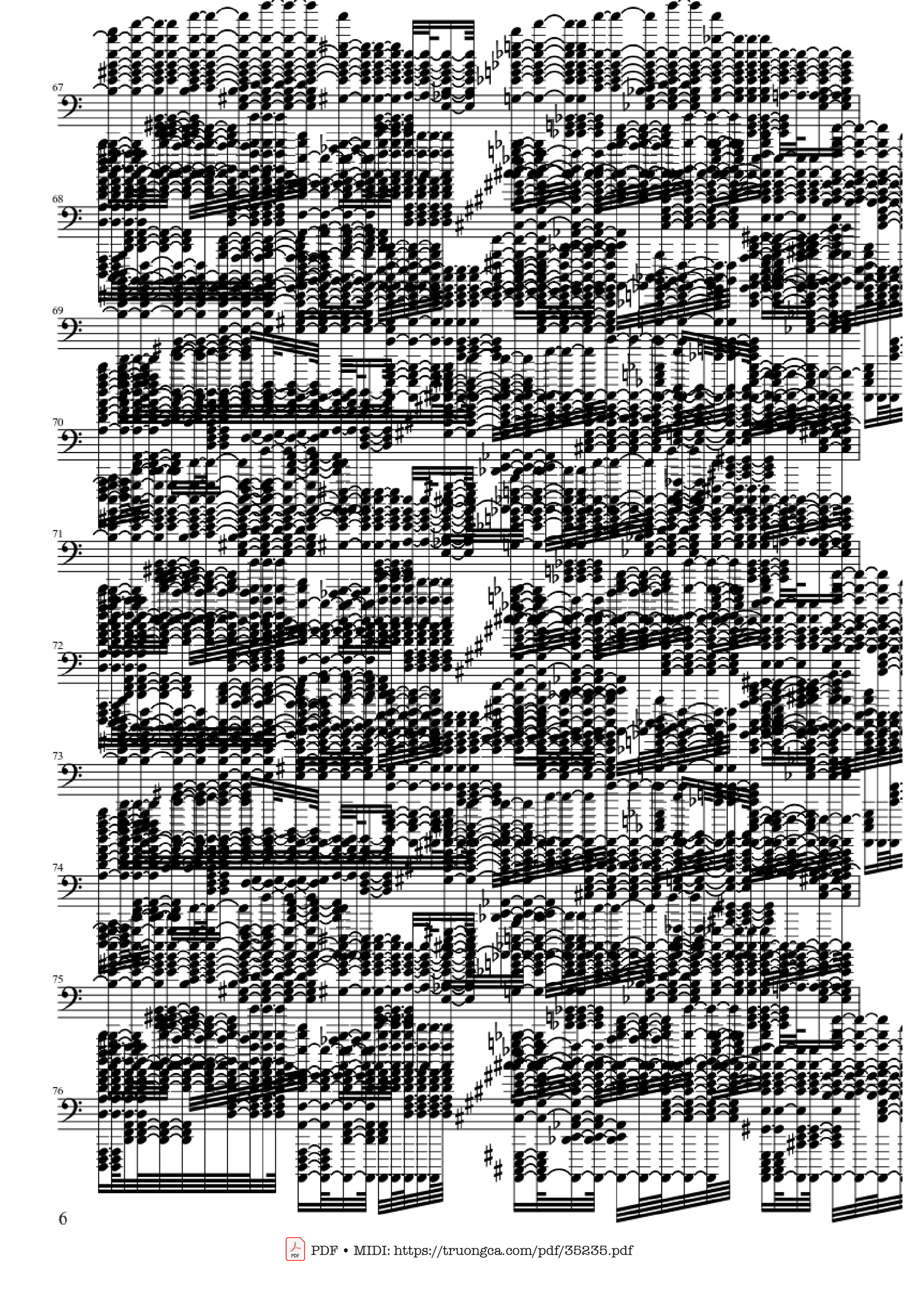 Page 6 of Sheet music PDF Piano U.N. Owen Was Her? - Death Waltz - Touhou
