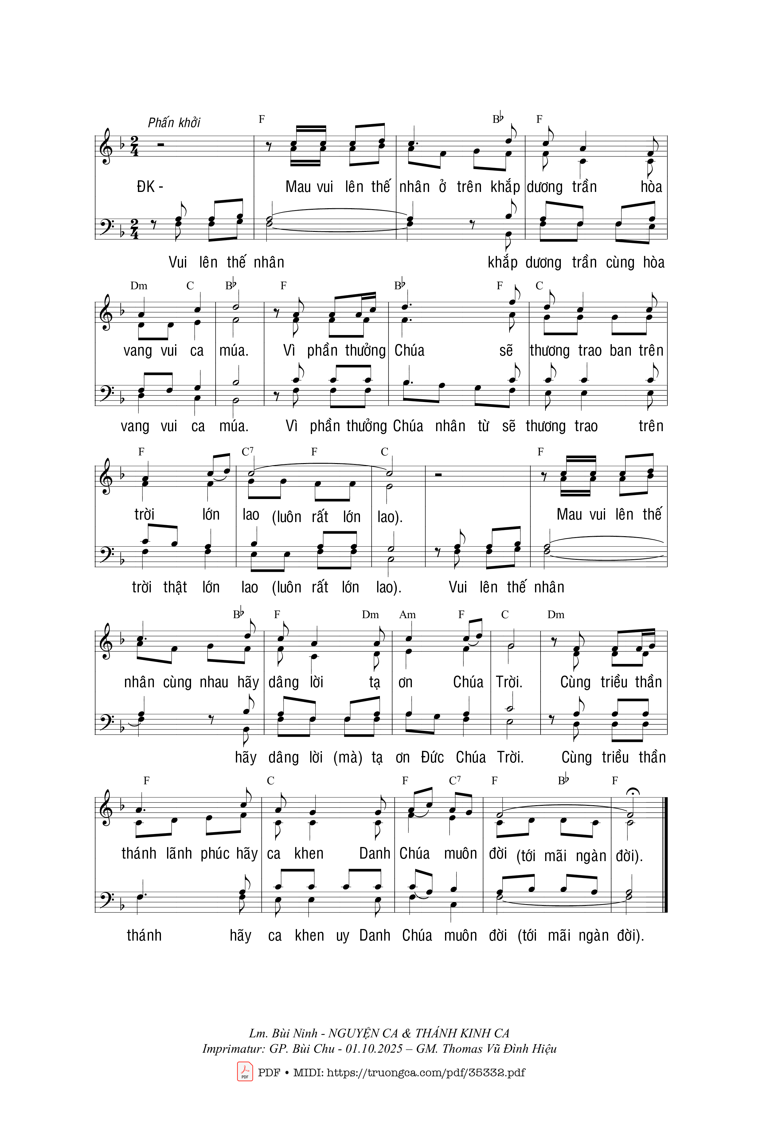 Page 3 of Sheet music PDF Tám Mối Phúc - Bùi Ninh