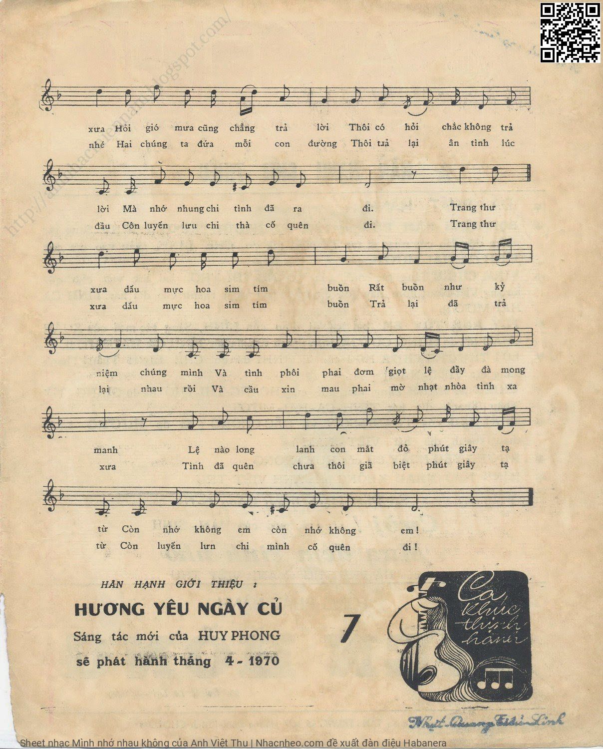 Page 3 of Sheet music PDF Mình nhớ nhau không - Anh Việt Thu