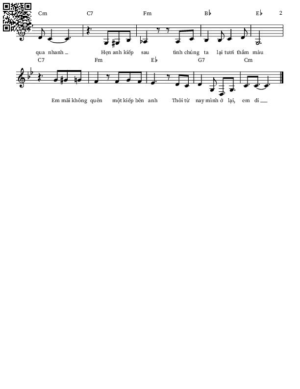 Page 2 of Sheet music PDF Mình ở lại, em đi - Thùy Linh