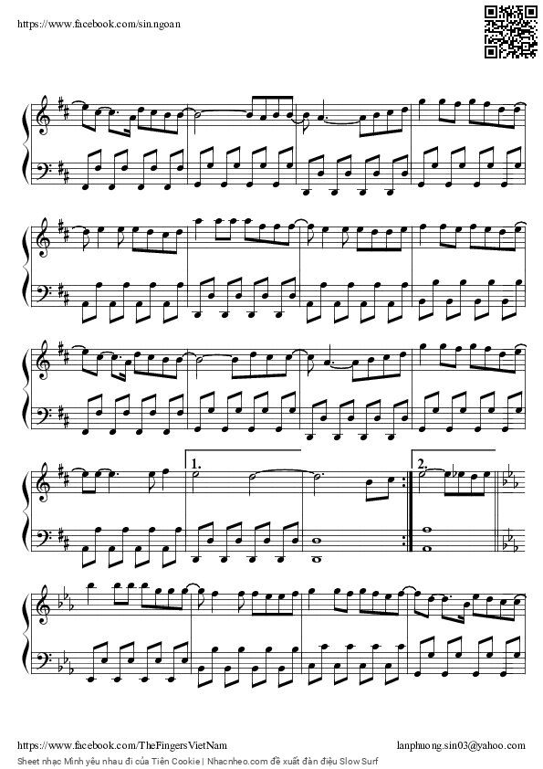 Page 2 of Sheet music PDF Mình yêu nhau đi - Tiên Cookie