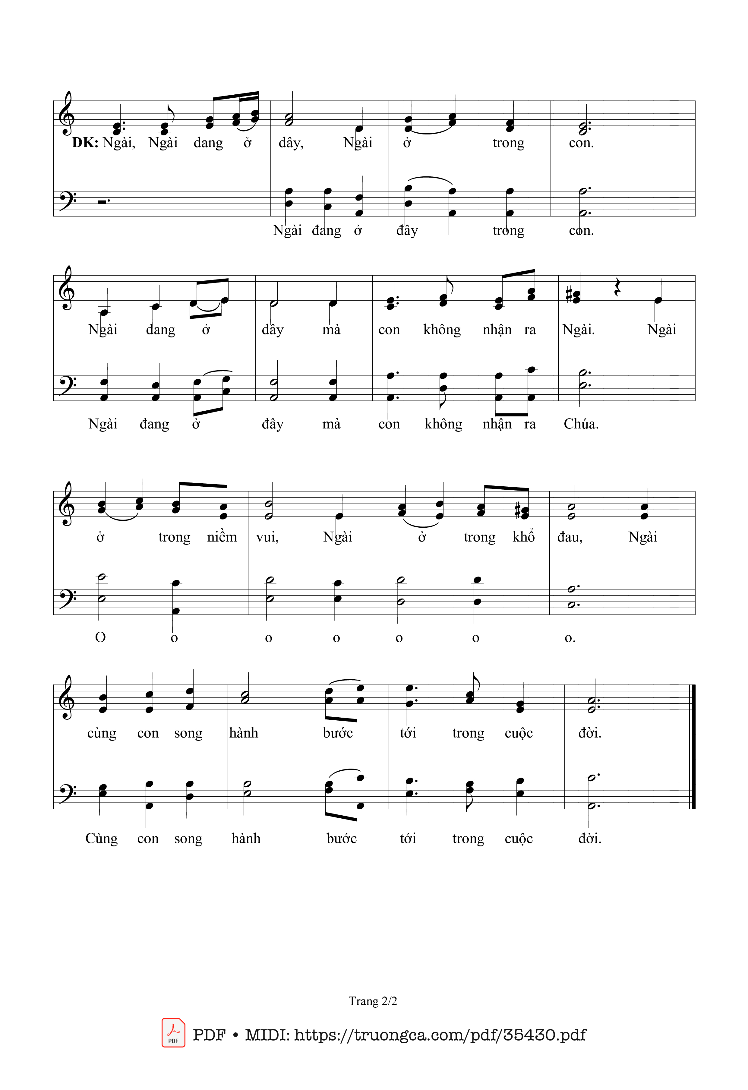 Page 2 of Sheet music PDF Con Tìm Chúa - Sr. Maria, Sle