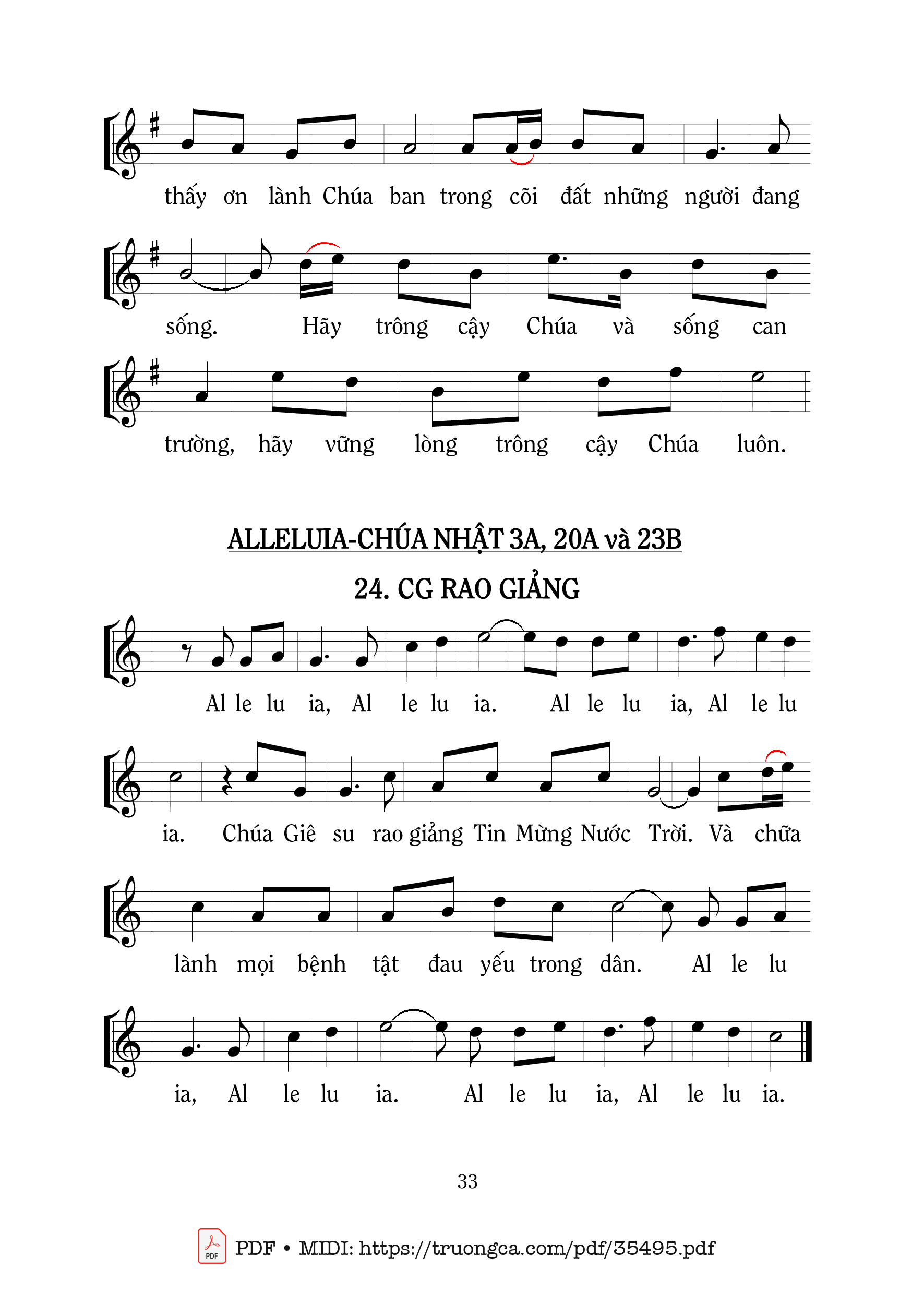 Ca Chúa Nhật  A Thường Niên Chúa là ánh sáng, Trang 2