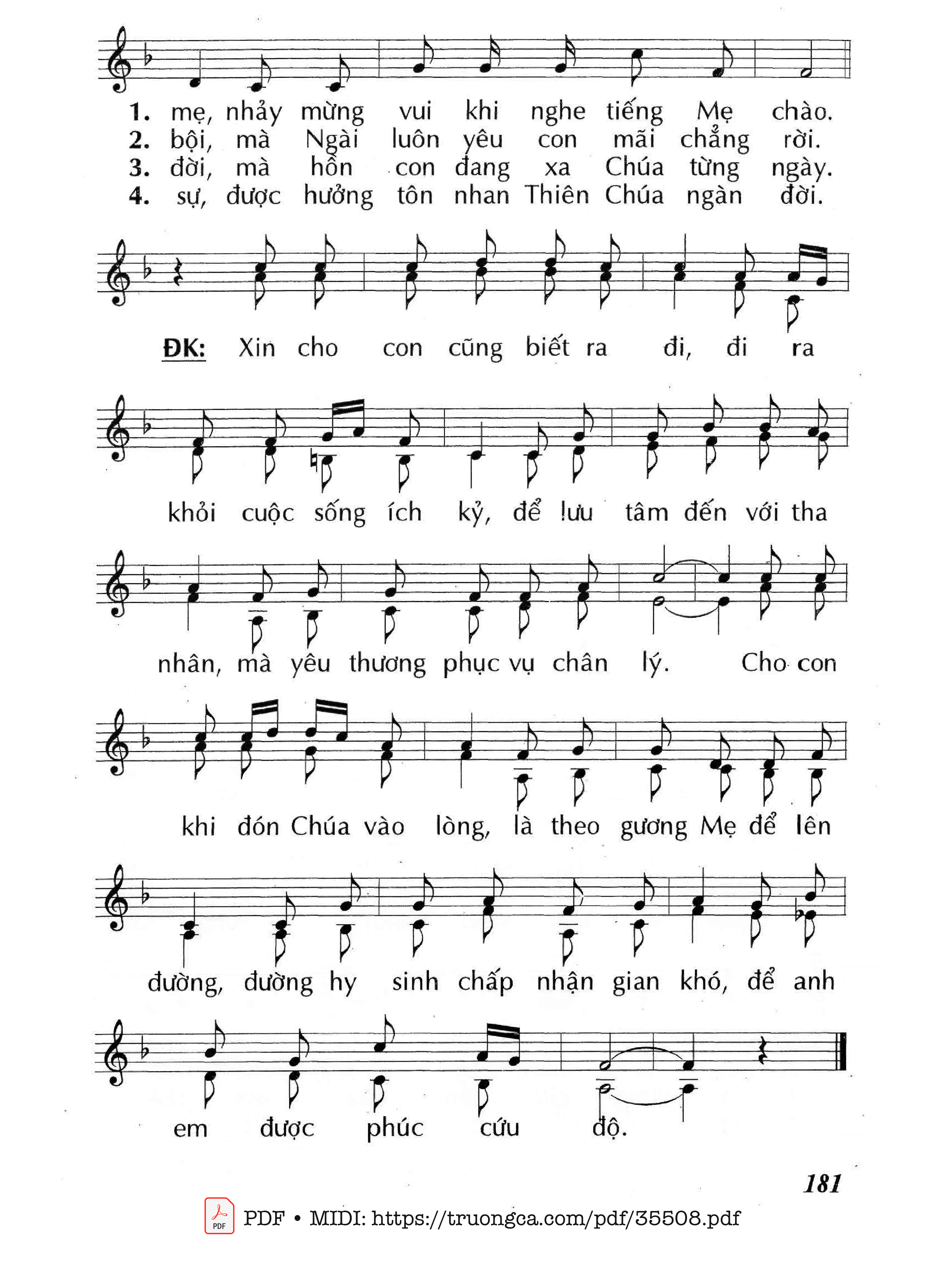 Page 2 of Sheet music PDF Cưu Mang Chúa Trong Lòng - Lm - Huy Hoàng
