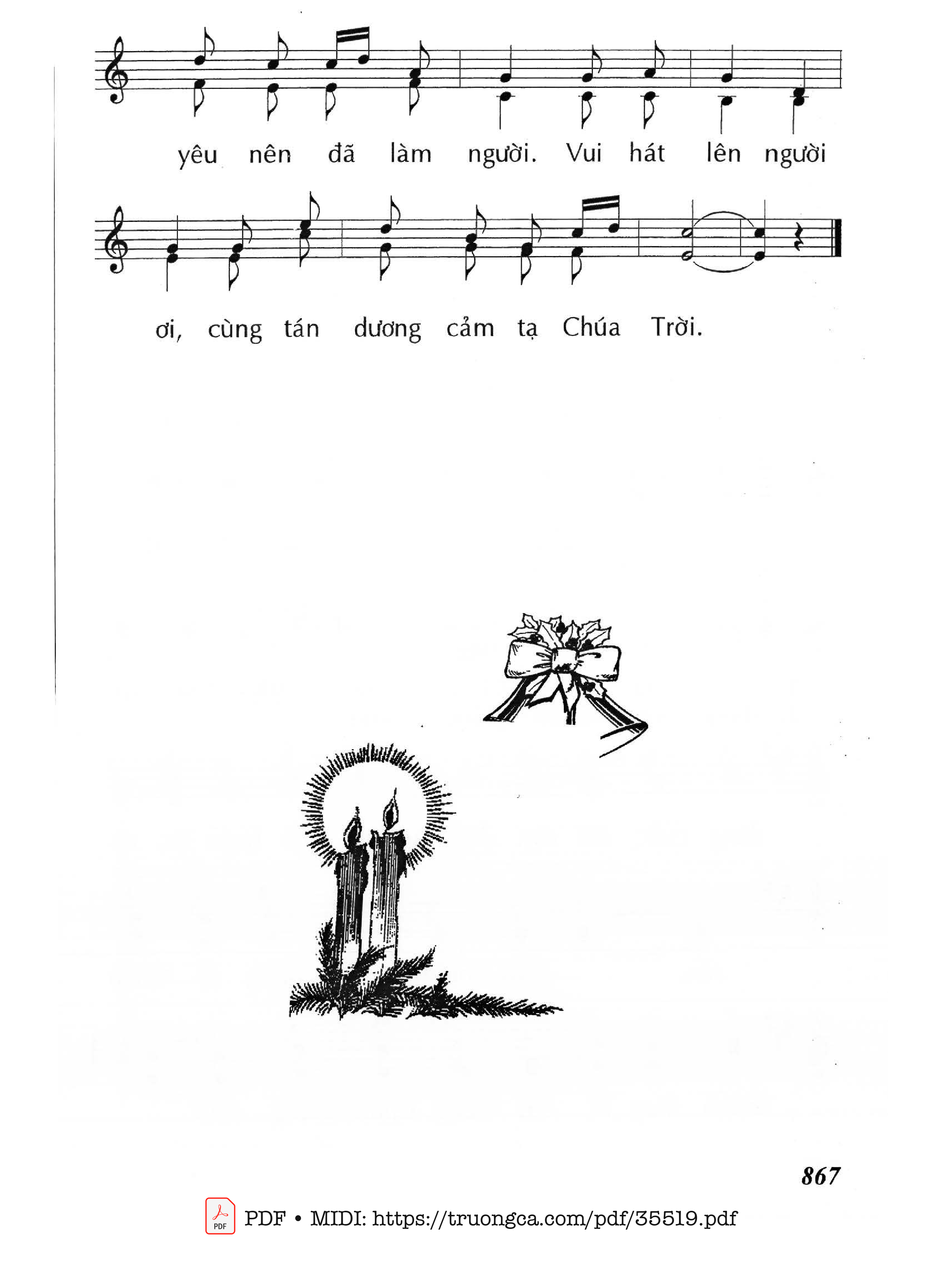 Page 3 of Sheet music PDF Khi Mùa Đông Về - Lm - Huy Hoàng