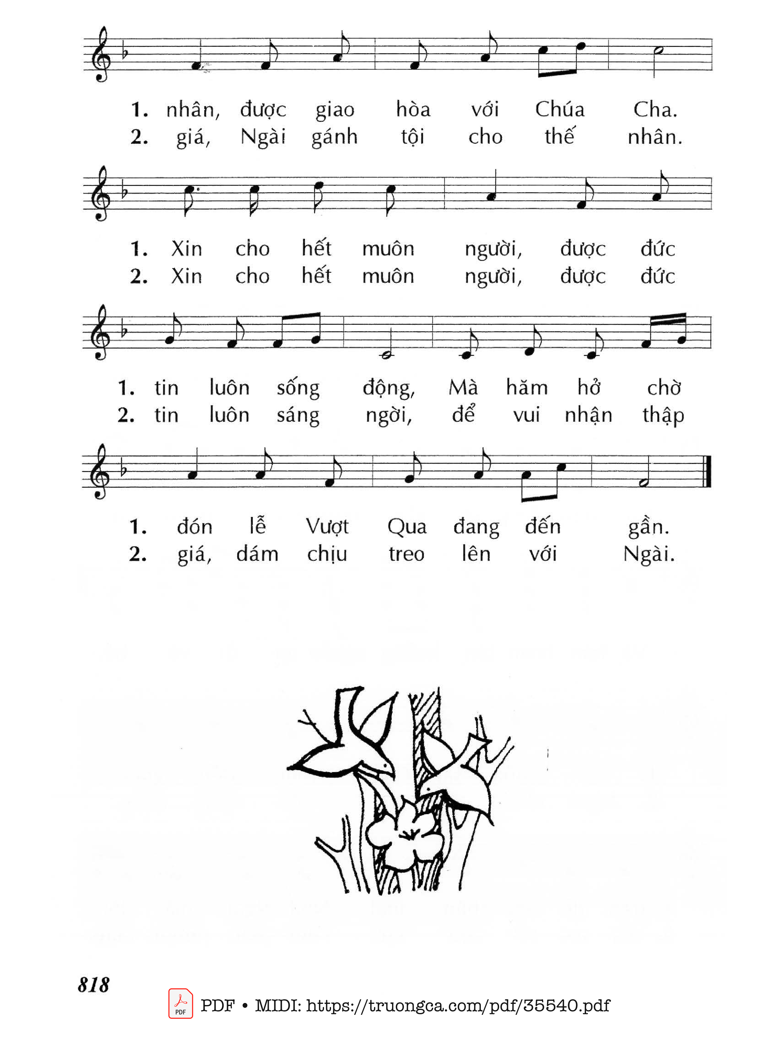 Page 2 of Sheet music PDF Mừng Vui Lên - Lm - Huy Hoàng
