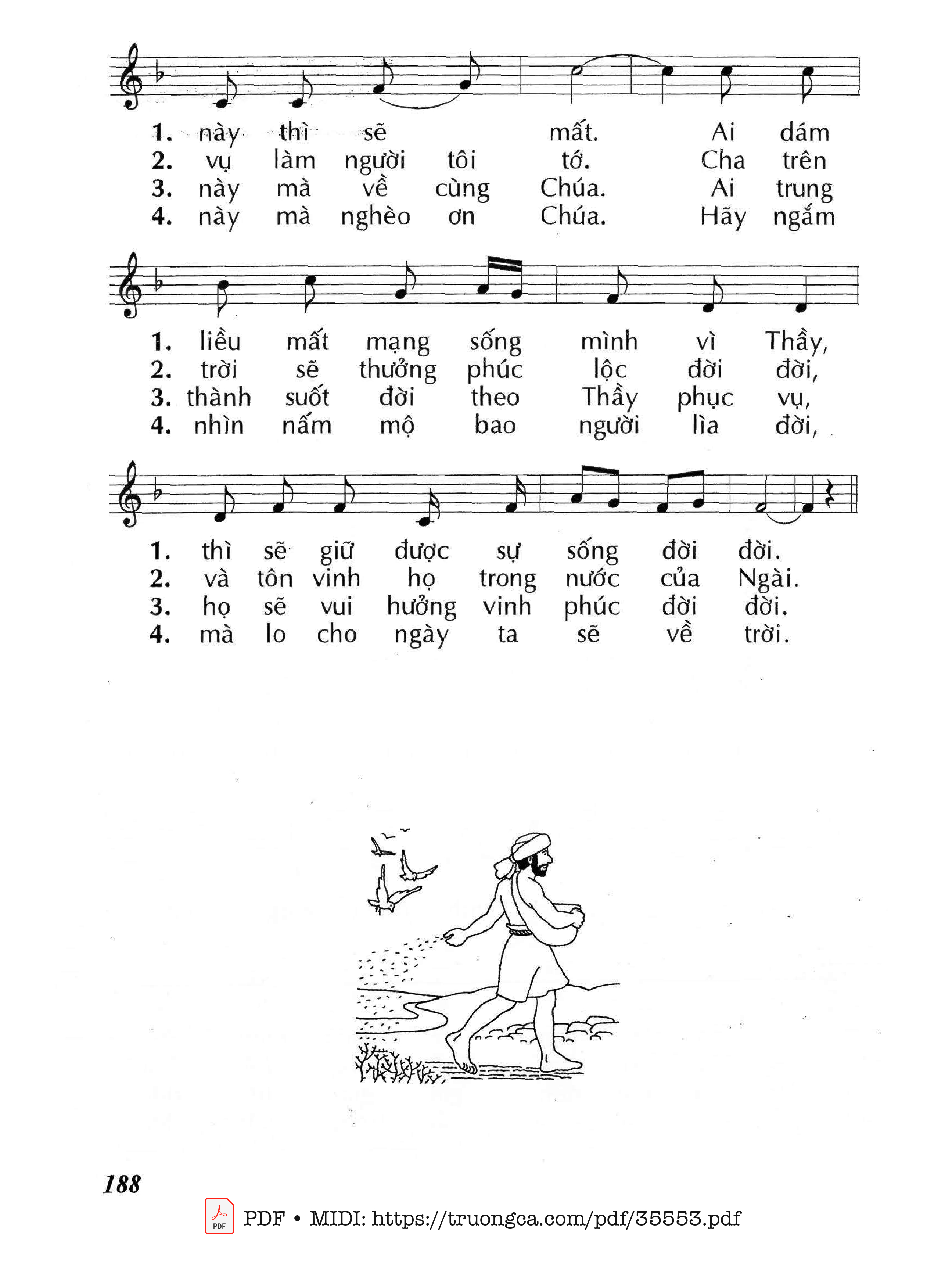 Page 2 of Sheet music PDF Nếu Hạt Lúa - Huy Hoàng