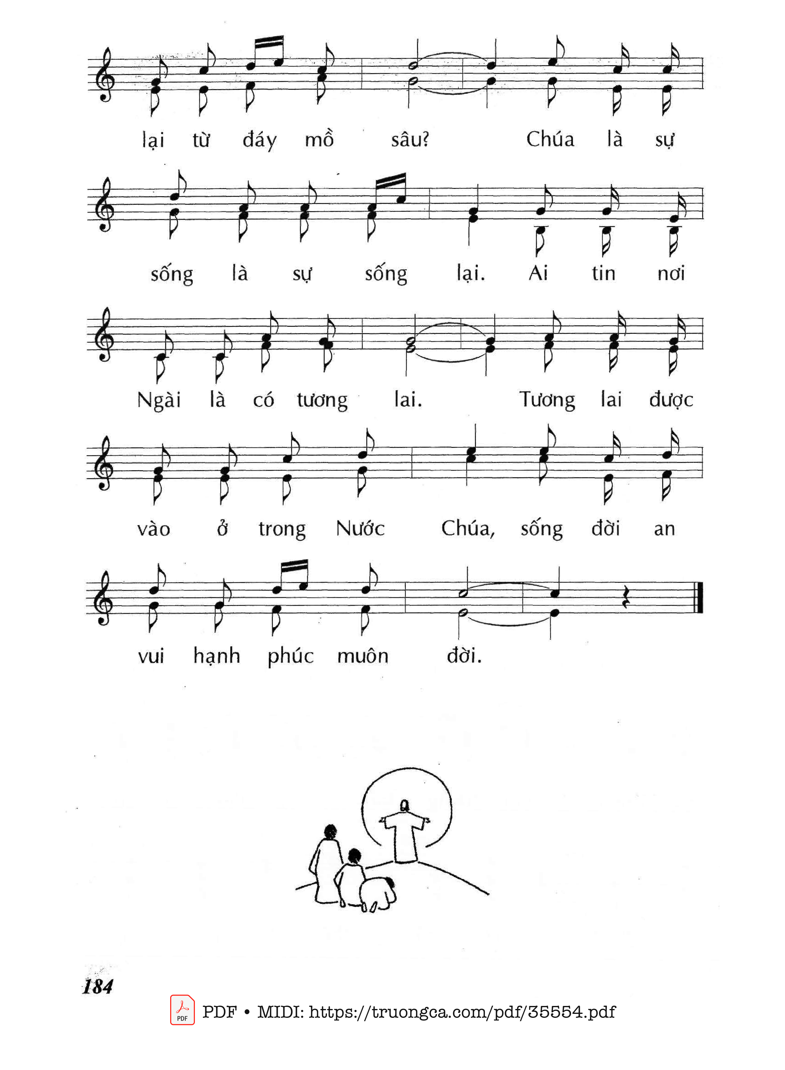 Page 3 of Sheet music PDF Chúa Là Sự Sống - Lm - Huy Hoàng