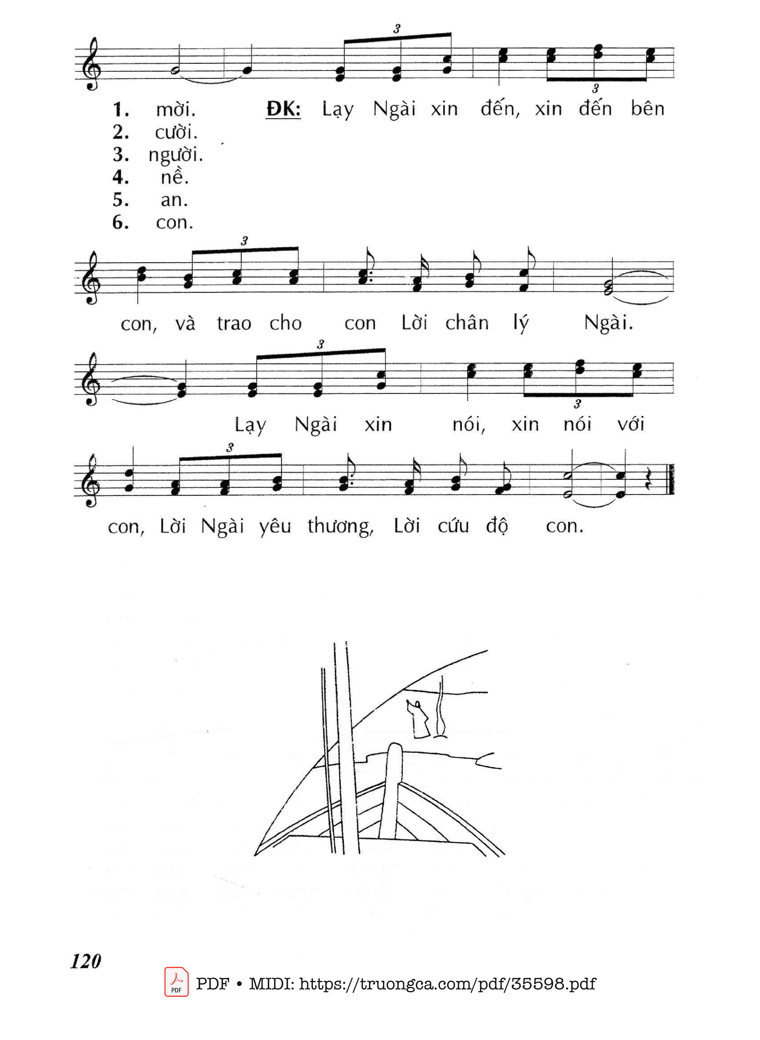 Page 2 of Sheet music PDF Xin Đến Với Con - Lm - Huy Hoàng