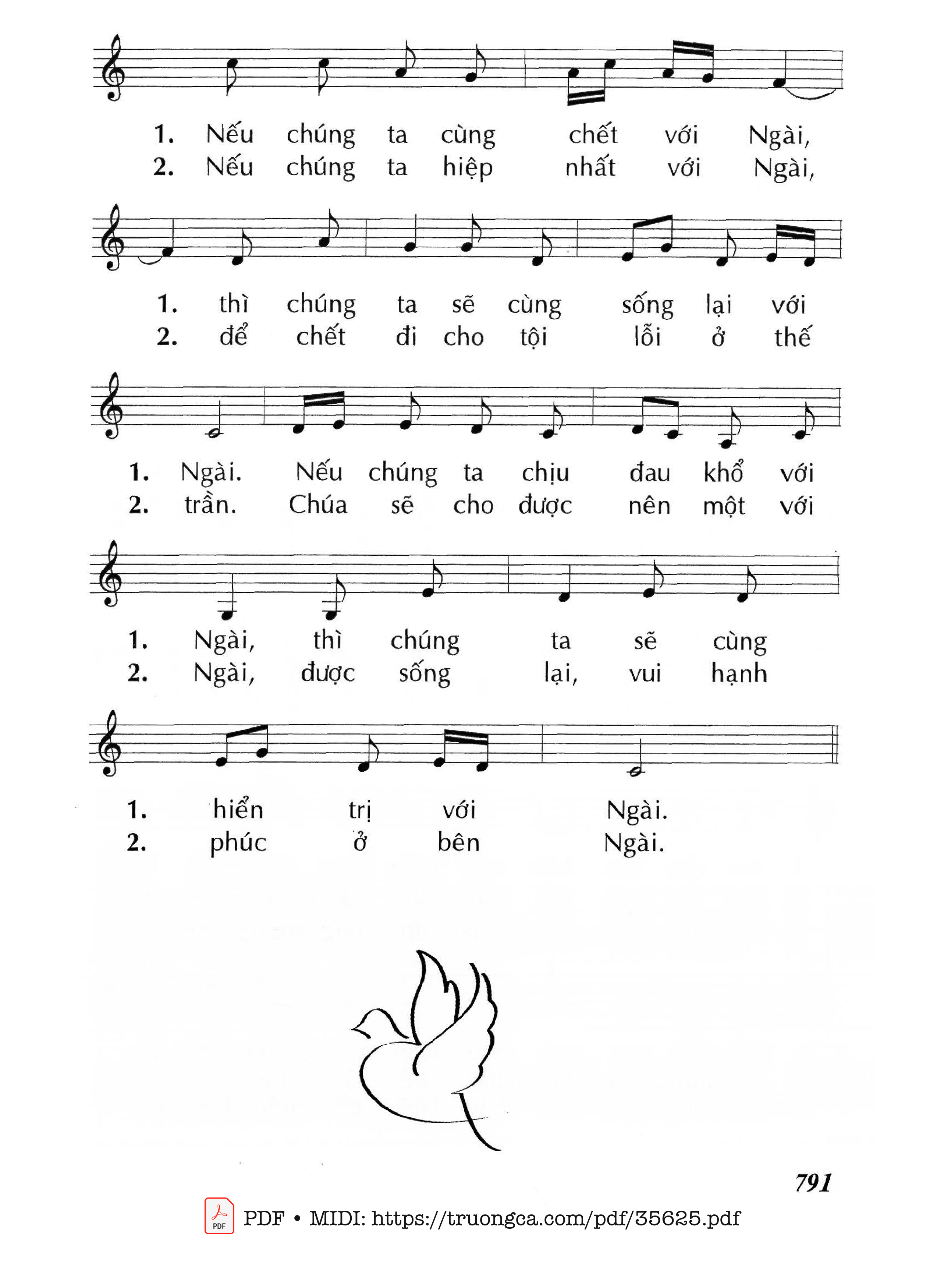 Page 2 of Sheet music PDF Đức Kitô Đã Phục Sinh - Lm - Huy Hoàng