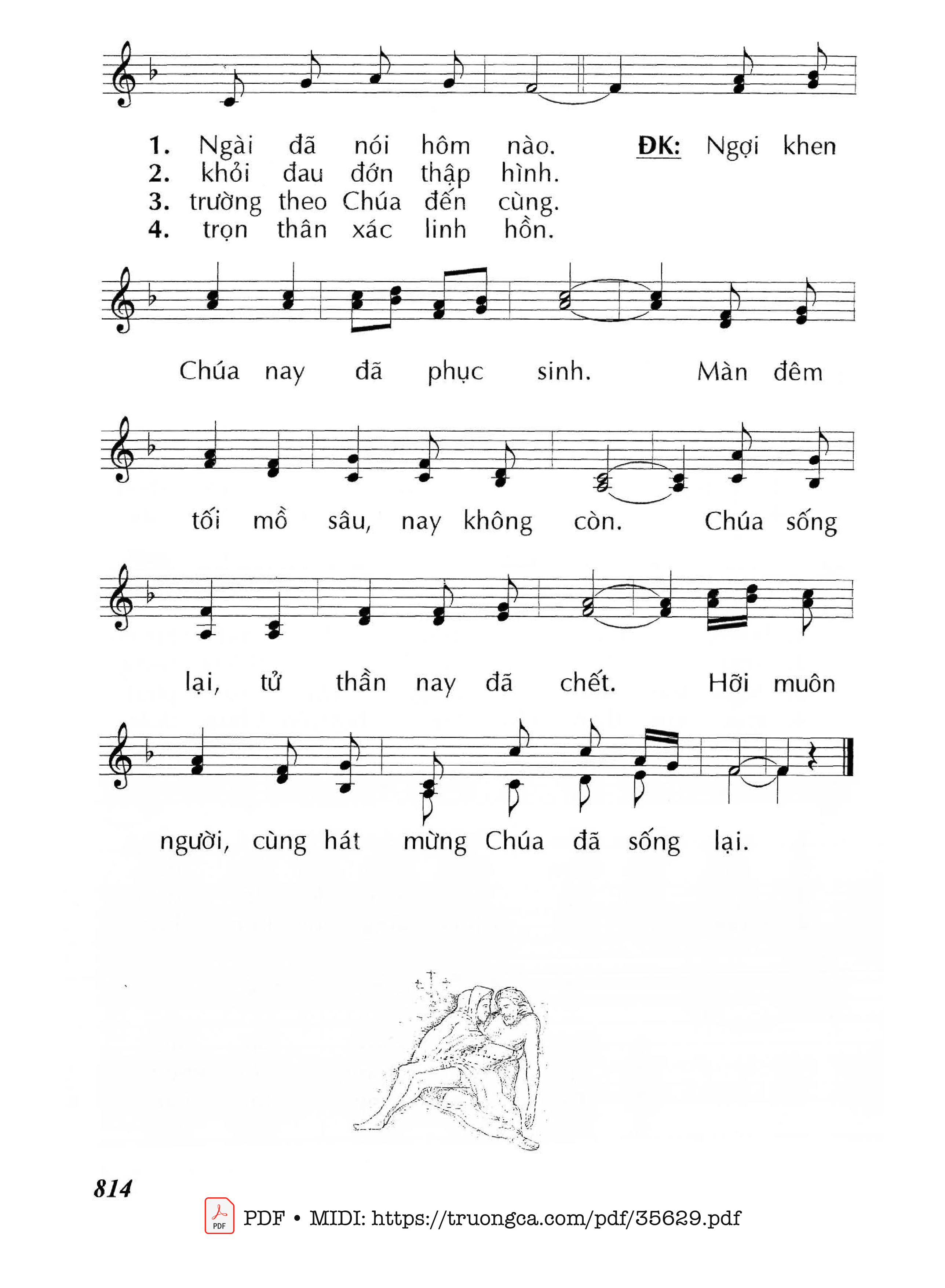 Page 2 of Sheet music PDF Mừng Chúa Phục Sinh - Lm - Huy Hoàng