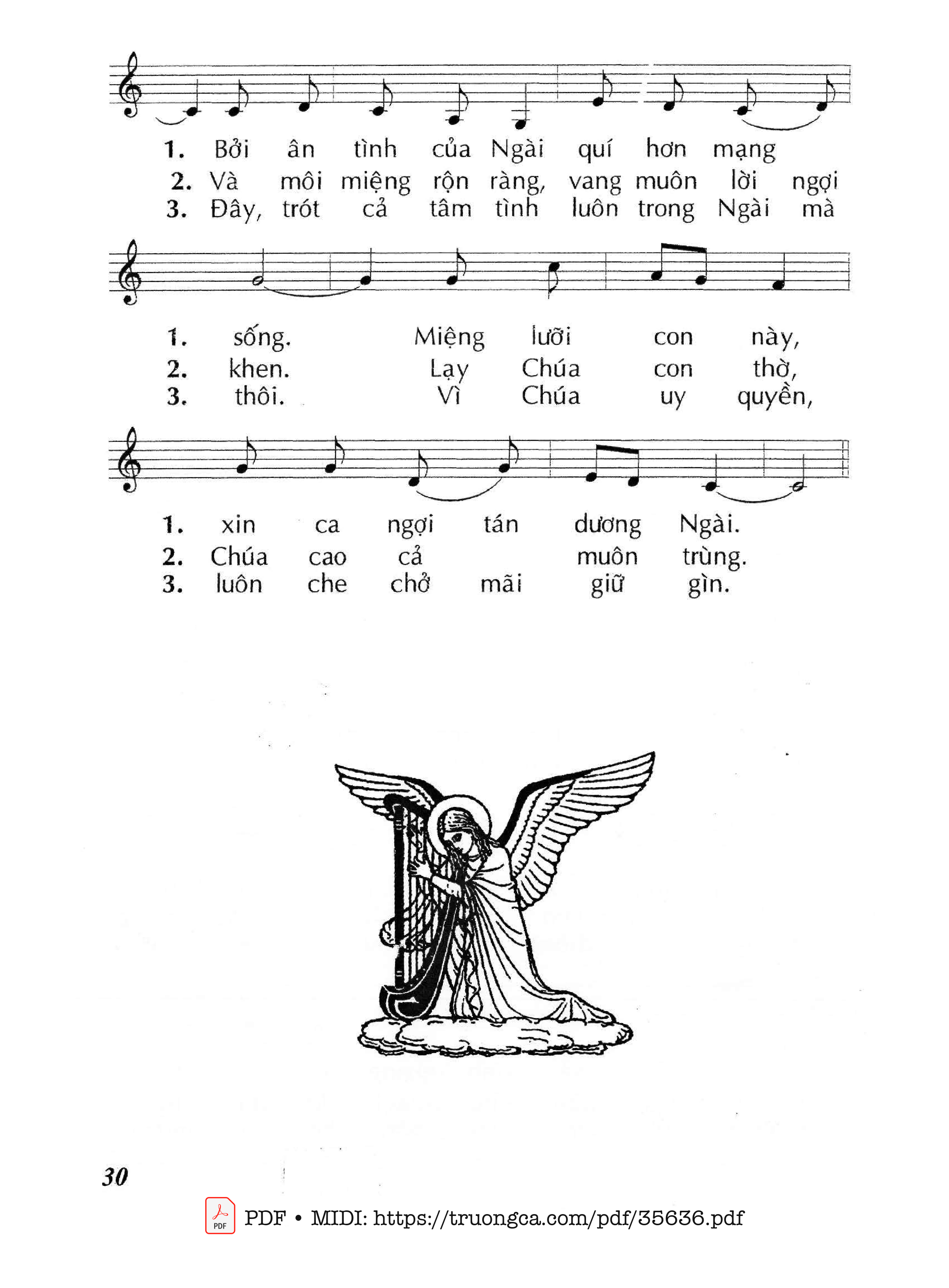Page 2 of Sheet music PDF Lạy Thiên Chúa Con Thờ - Huy Hoàng