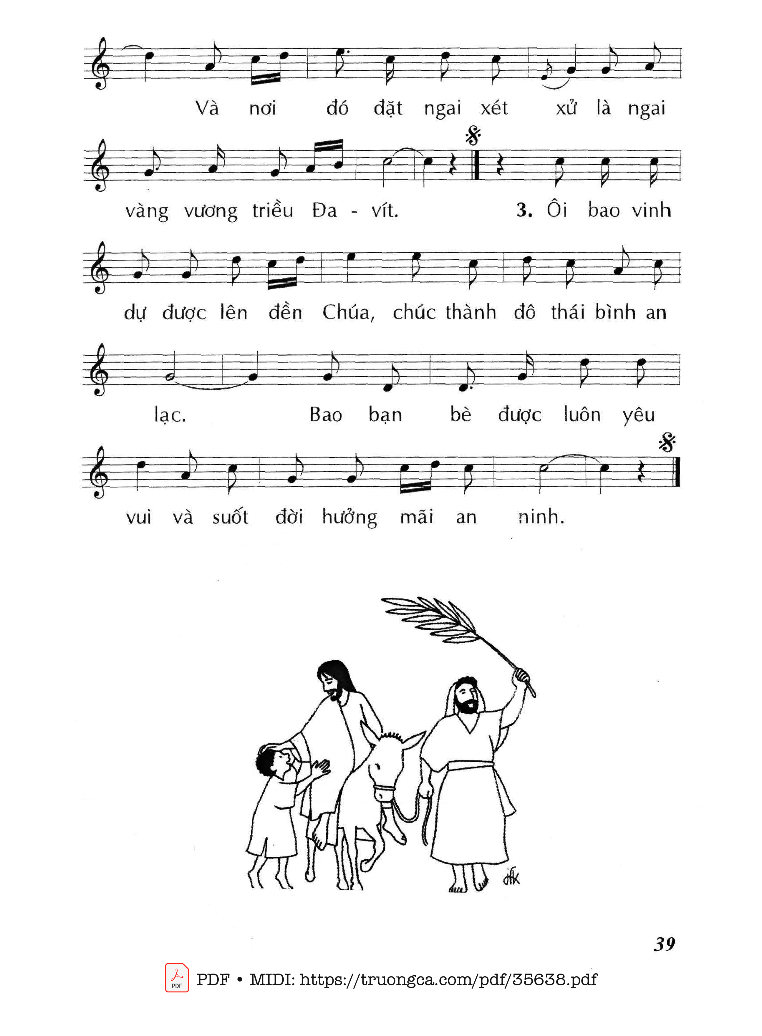 Page 2 of Sheet music PDF Vui Lên Đền Thánh - Huy Hoàng