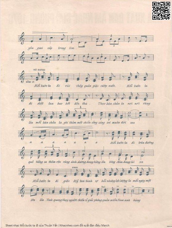 Page 3 of Sheet music PDF Mỗi bước ta đi - Thuận Yến