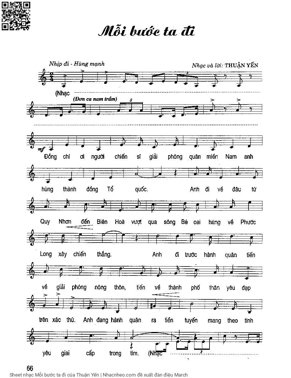 Page 5 of Sheet music PDF Mỗi bước ta đi - Thuận Yến