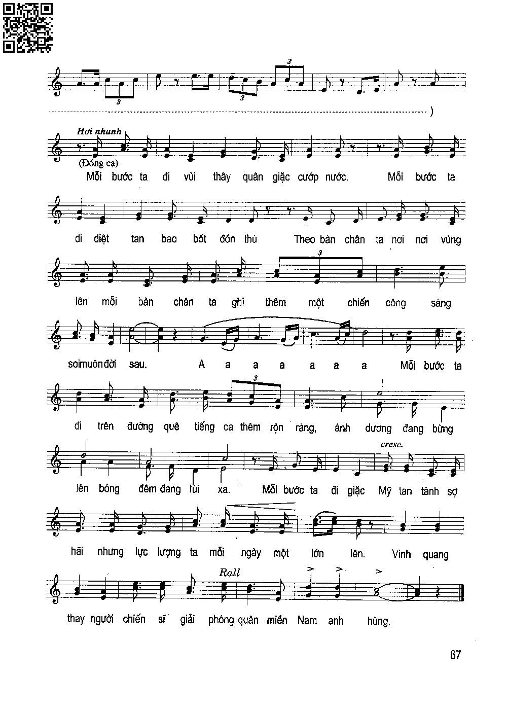 Page 6 of Sheet music PDF Mỗi bước ta đi - Thuận Yến