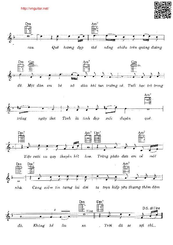 Page 2 of Sheet music PDF Mối duyên quê - Khánh Băng