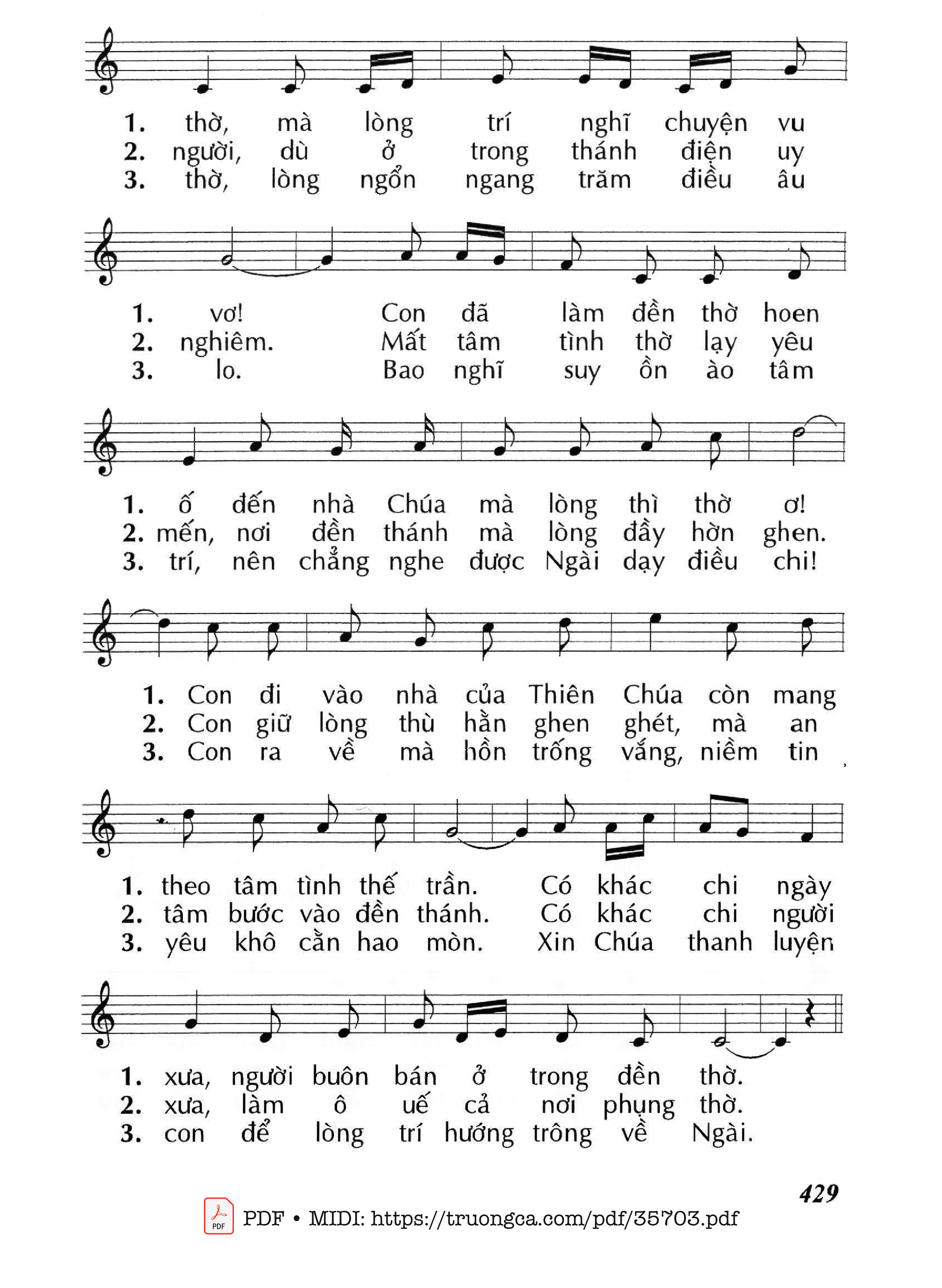 Page 2 of Sheet music PDF Anh Em Là Nhà Thiên Chúa - Huy Hoàng