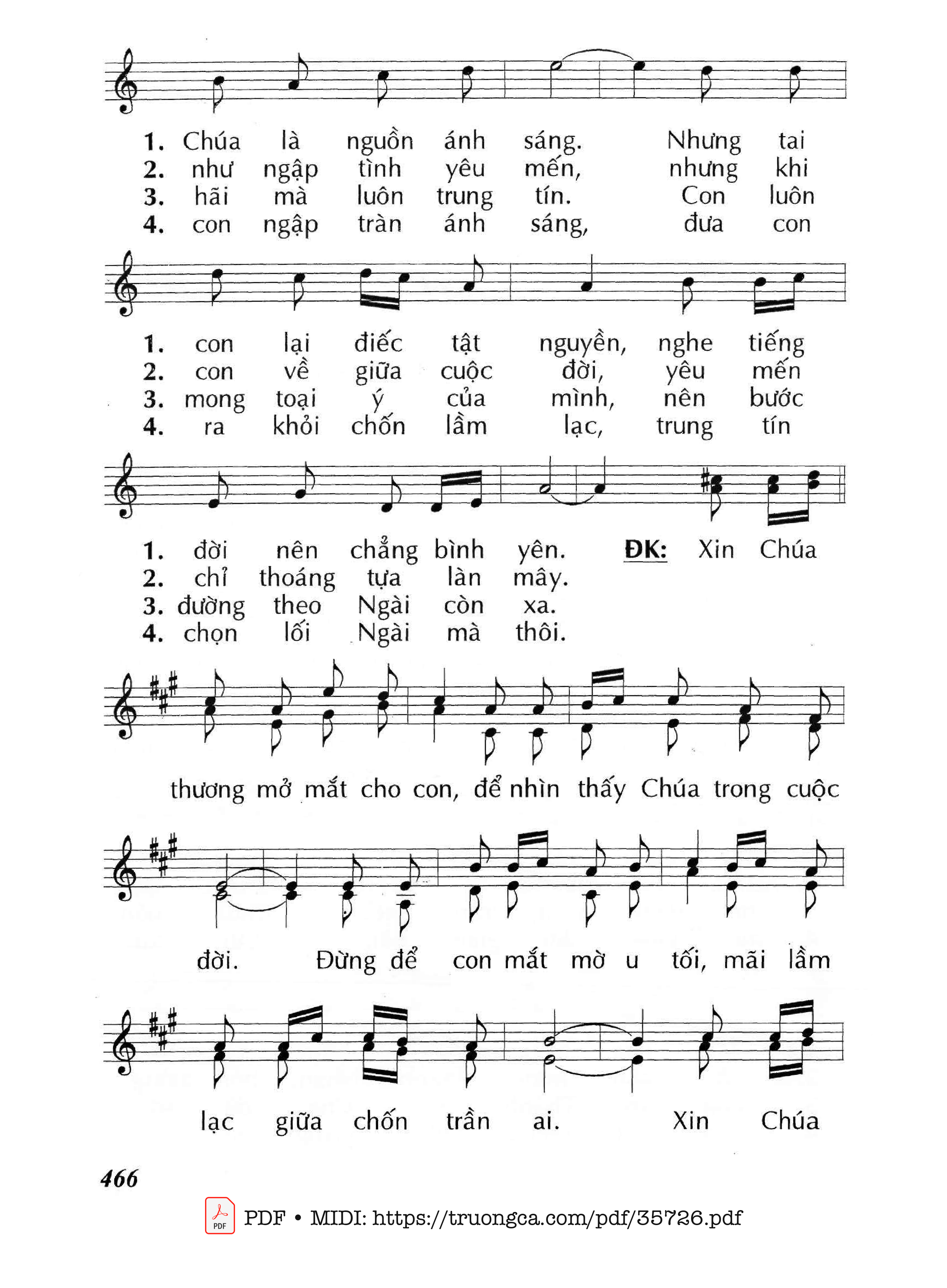 Page 2 of Sheet music PDF Con Muốn Nhìn Ngắm Cây Thập Giá - Huy Hoàng
