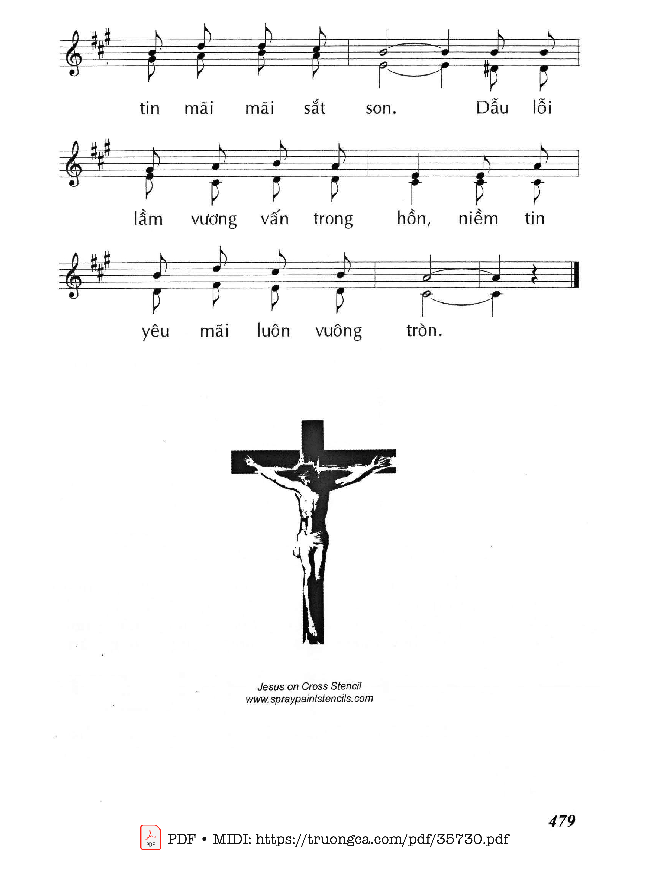 Page 3 of Sheet music PDF Con Tưởng Rằng - Huy Hoàng