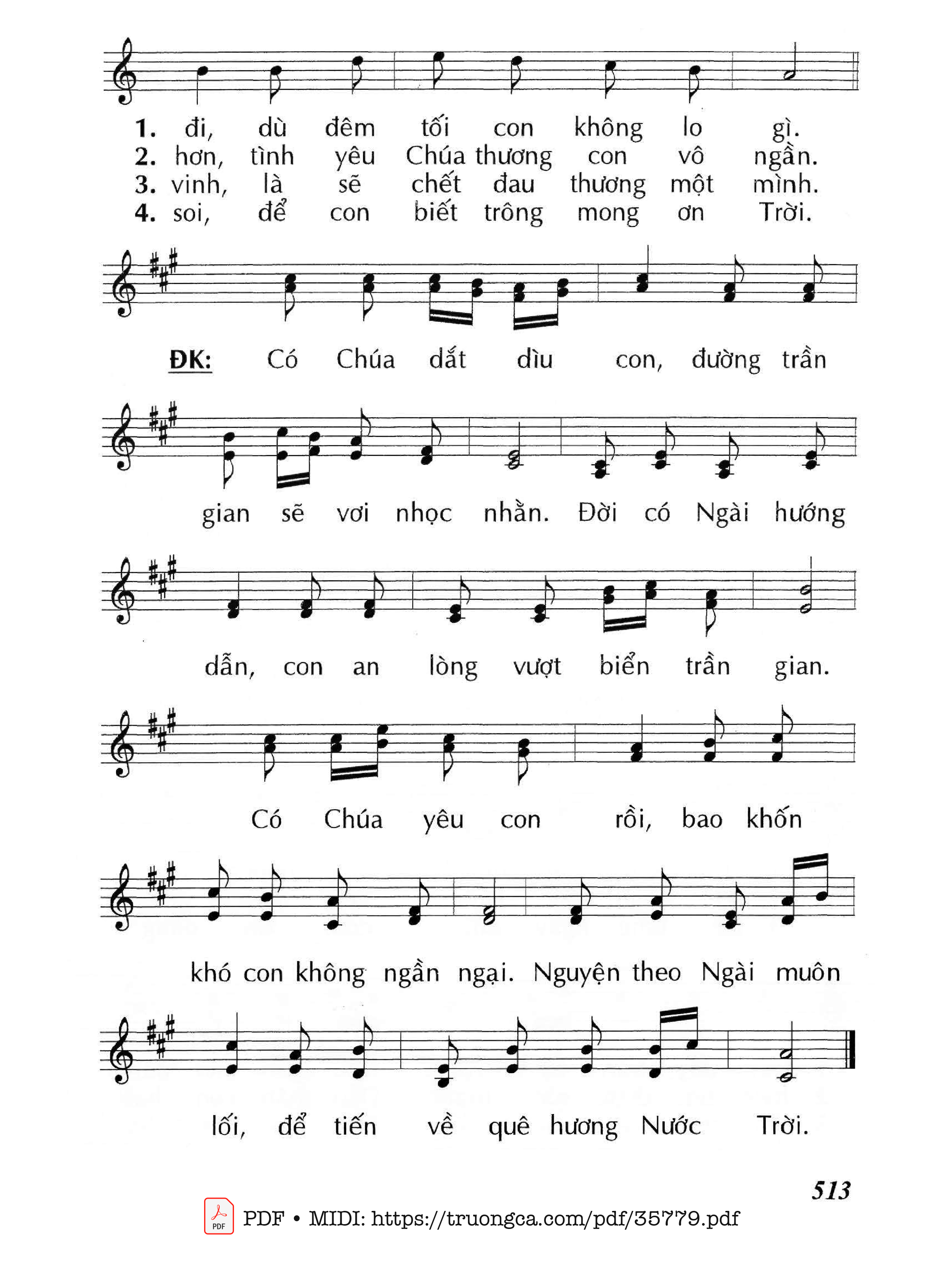 Page 2 of Sheet music PDF Khi Có Chúa Trong Hồn - Huy Hoàng
