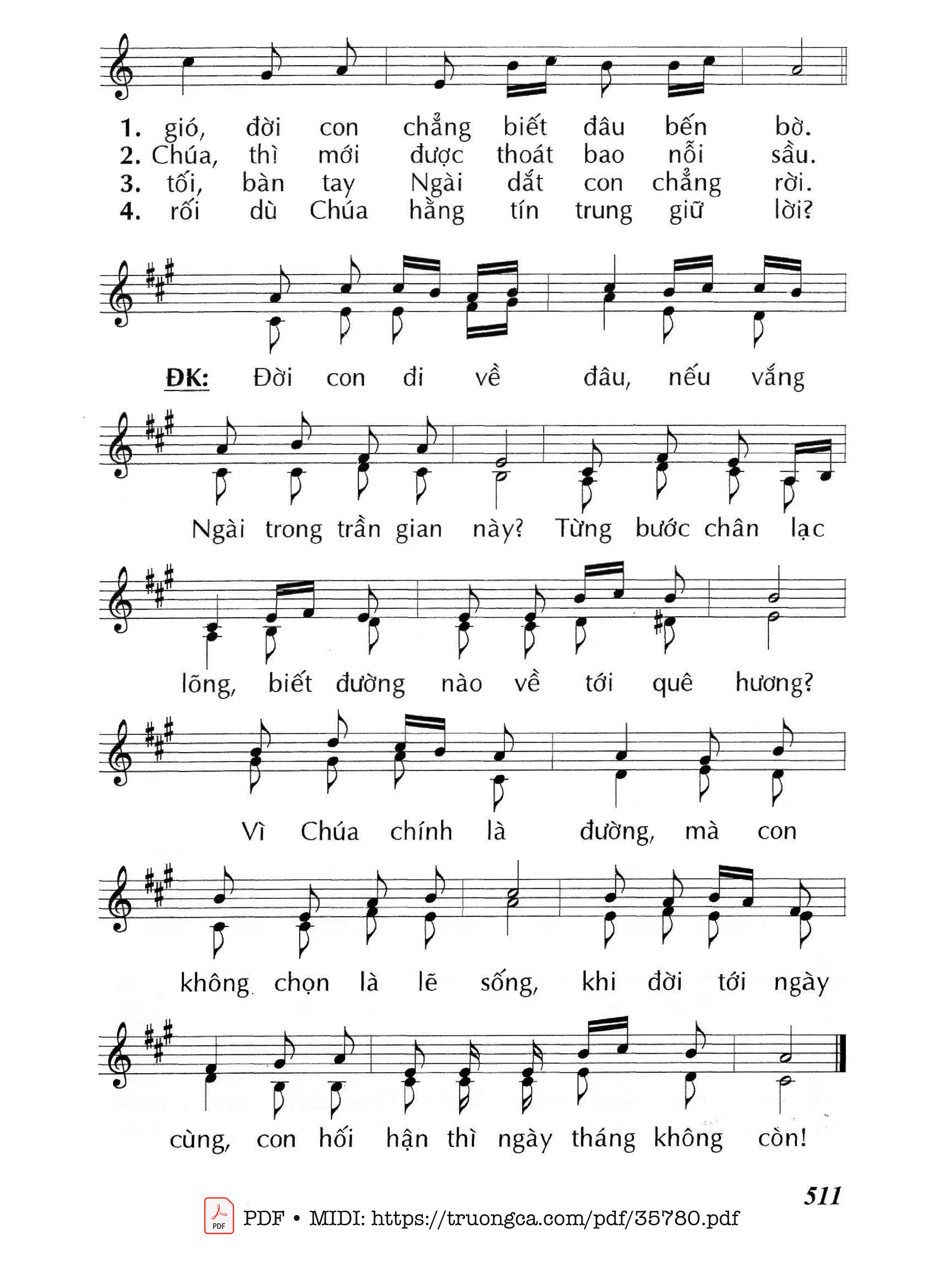 Page 2 of Sheet music PDF Khi Có Chúa - Huy Hoàng