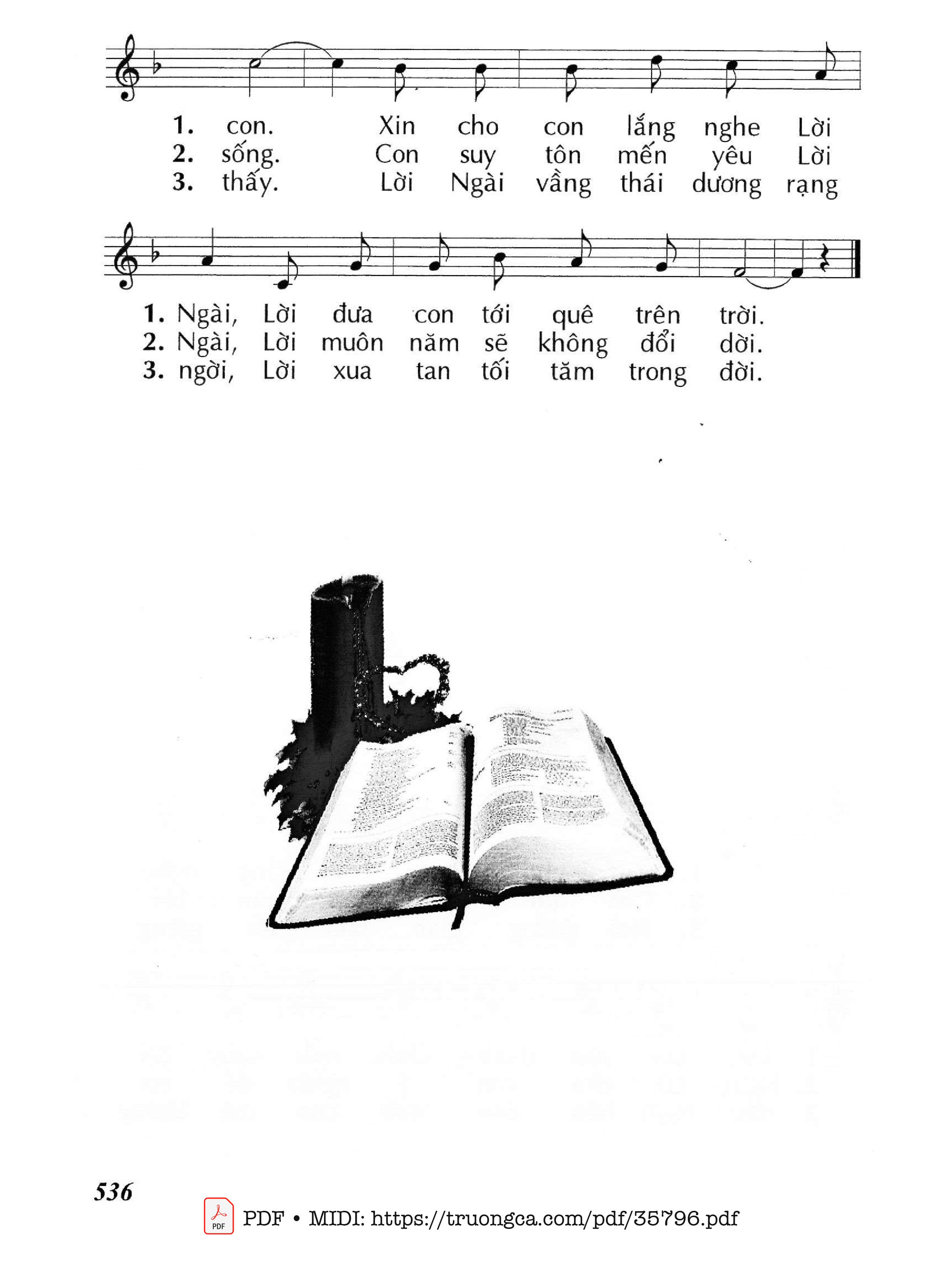 Page 2 of Sheet music PDF Lời Chúa Là Ngọn Đèn - Huy Hoàng