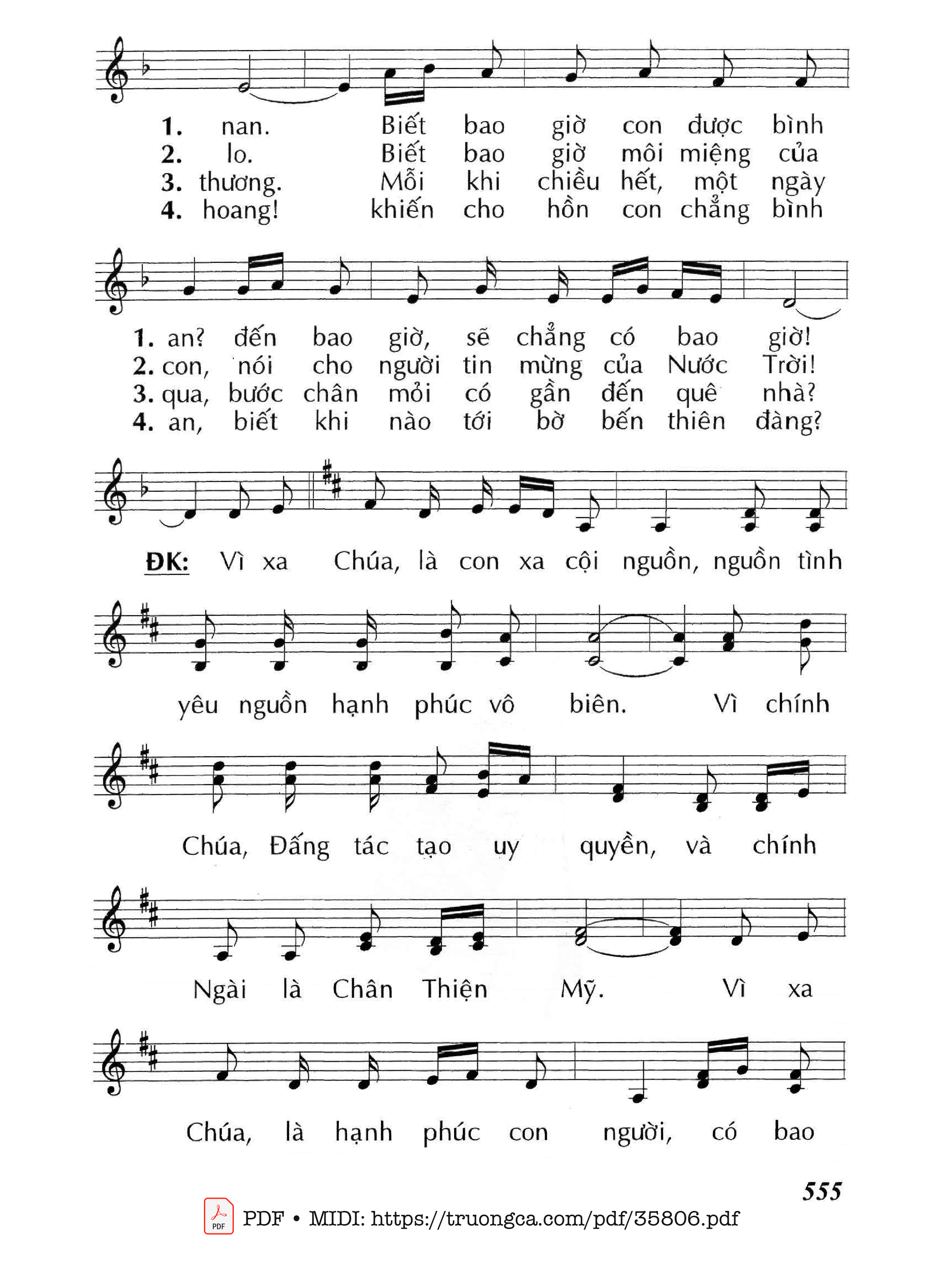 Page 2 of Sheet music PDF Nếu Đời Không Có Chúa - Huy Hoàng