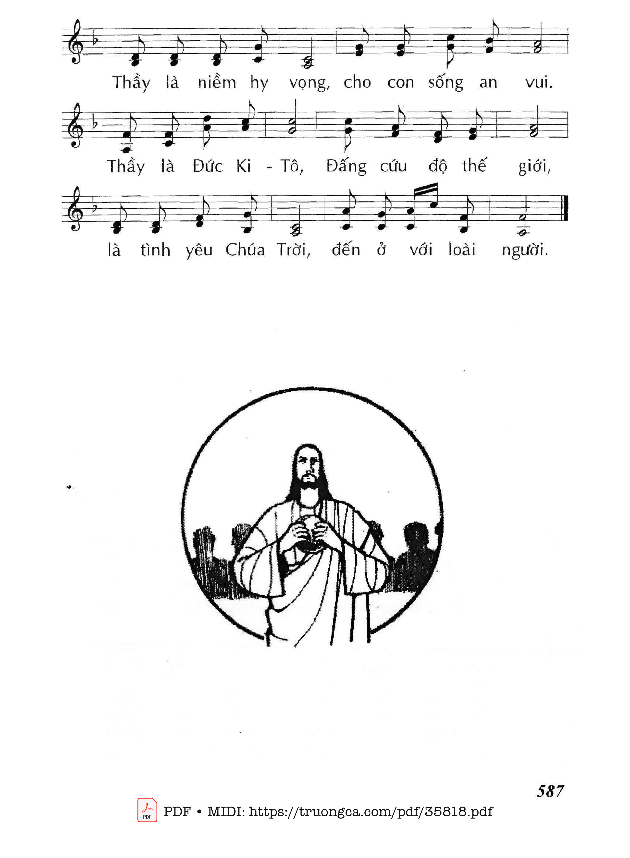 Page 2 of Sheet music PDF Thầy Là Ai? - Huy Hoàng