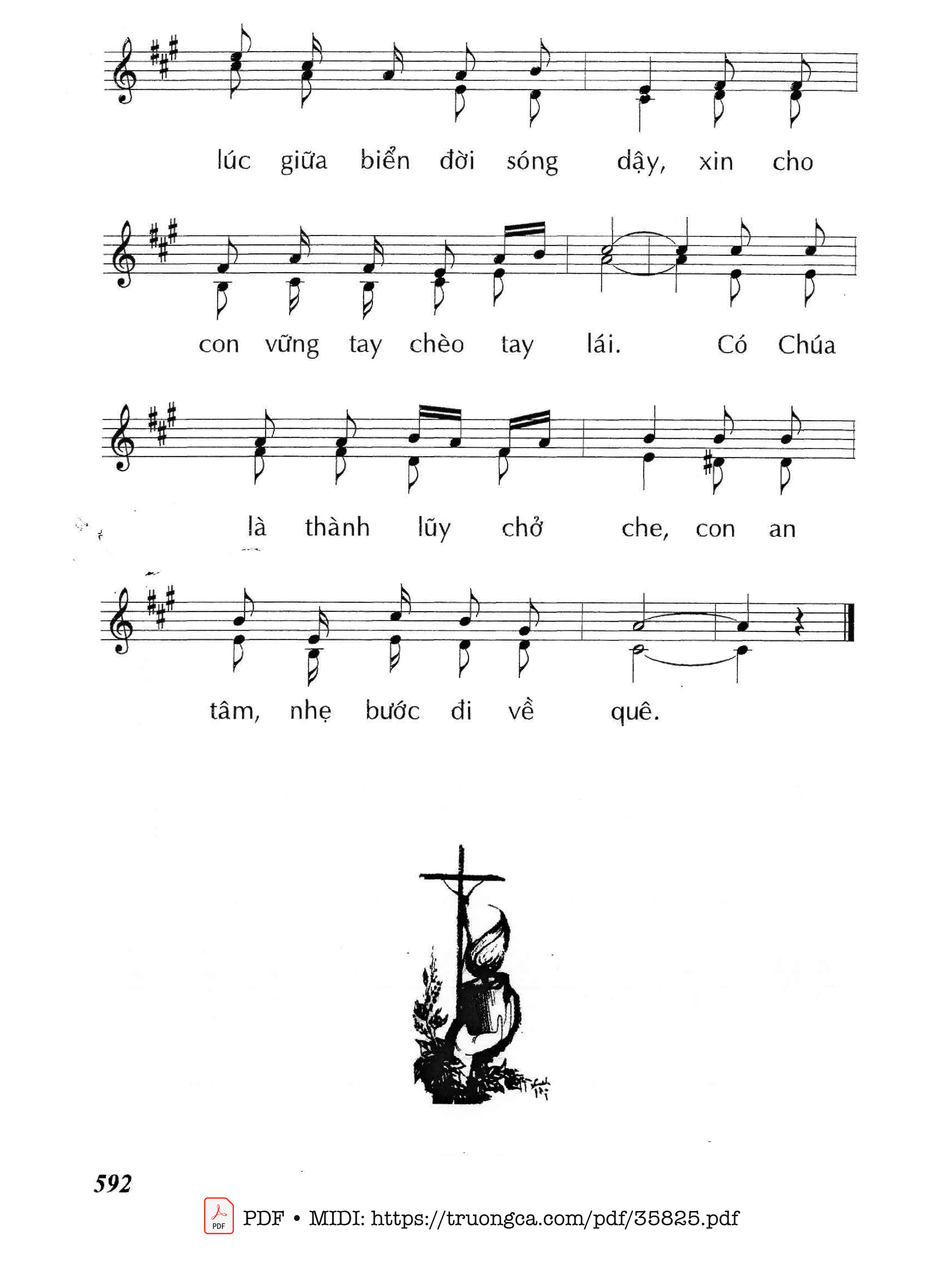 Page 3 of Sheet music PDF Theo Ngài Thật Khó - Huy Hoàng