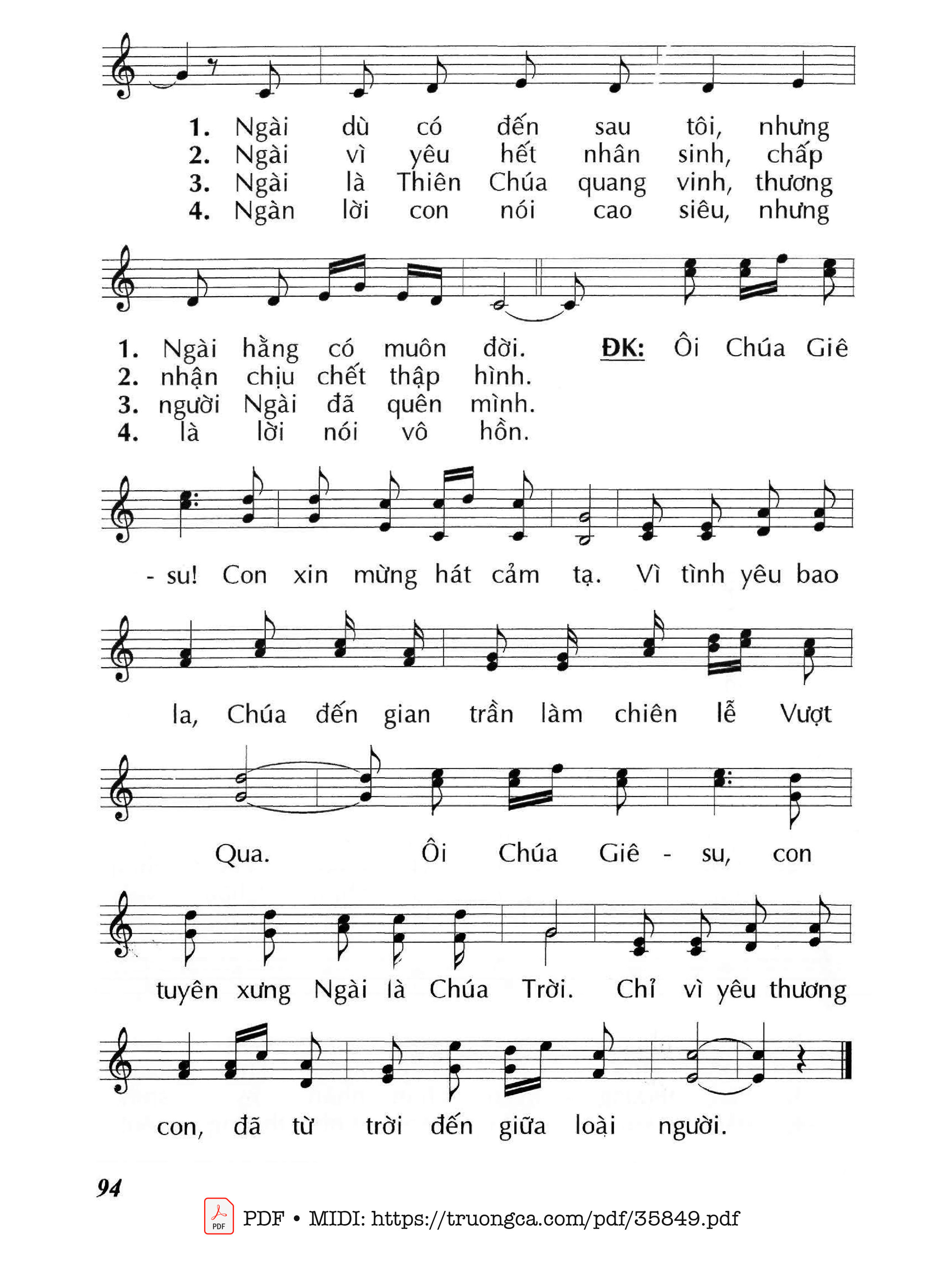 Page 2 of Sheet music PDF Đây Chiên Thiên Chúa (Cn2 Tna) - Huy Hoàng