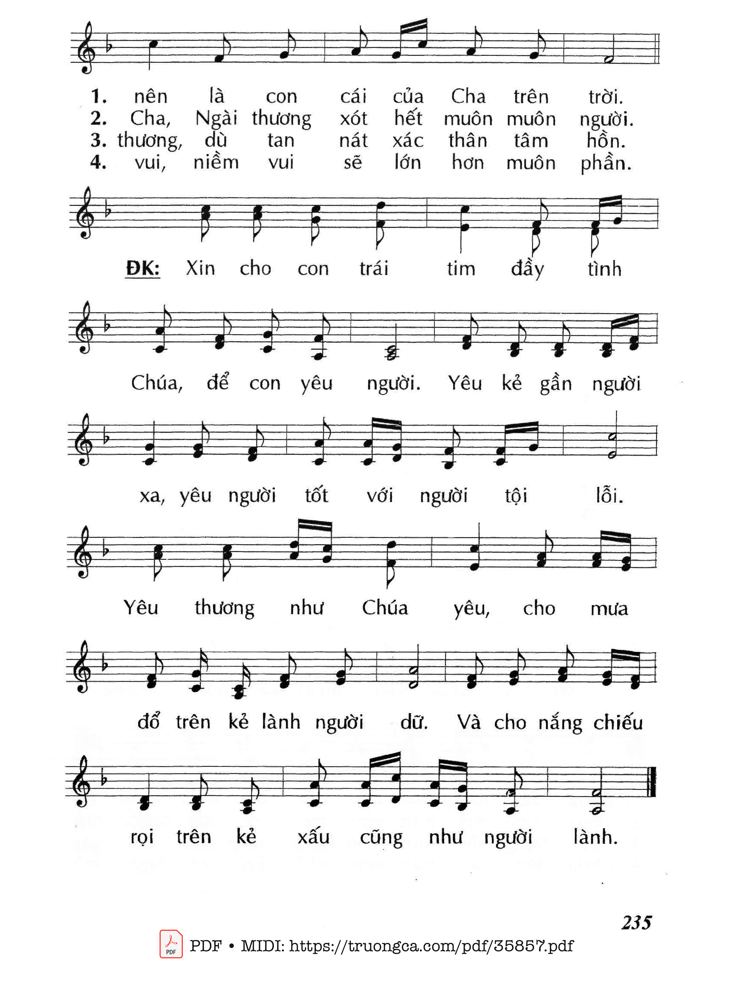 Page 2 of Sheet music PDF Yêu Kẻ Thù (Cn7 Tna) - Huy Hoàng