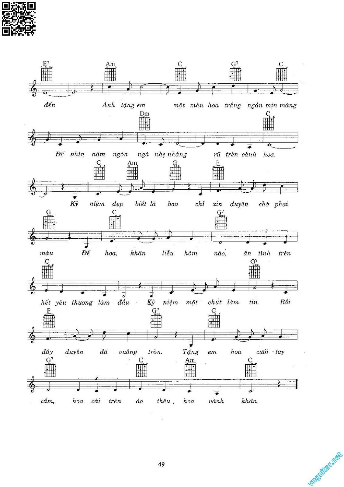 Page 2 of Sheet music PDF Món quà kỷ niệm - Y Vân