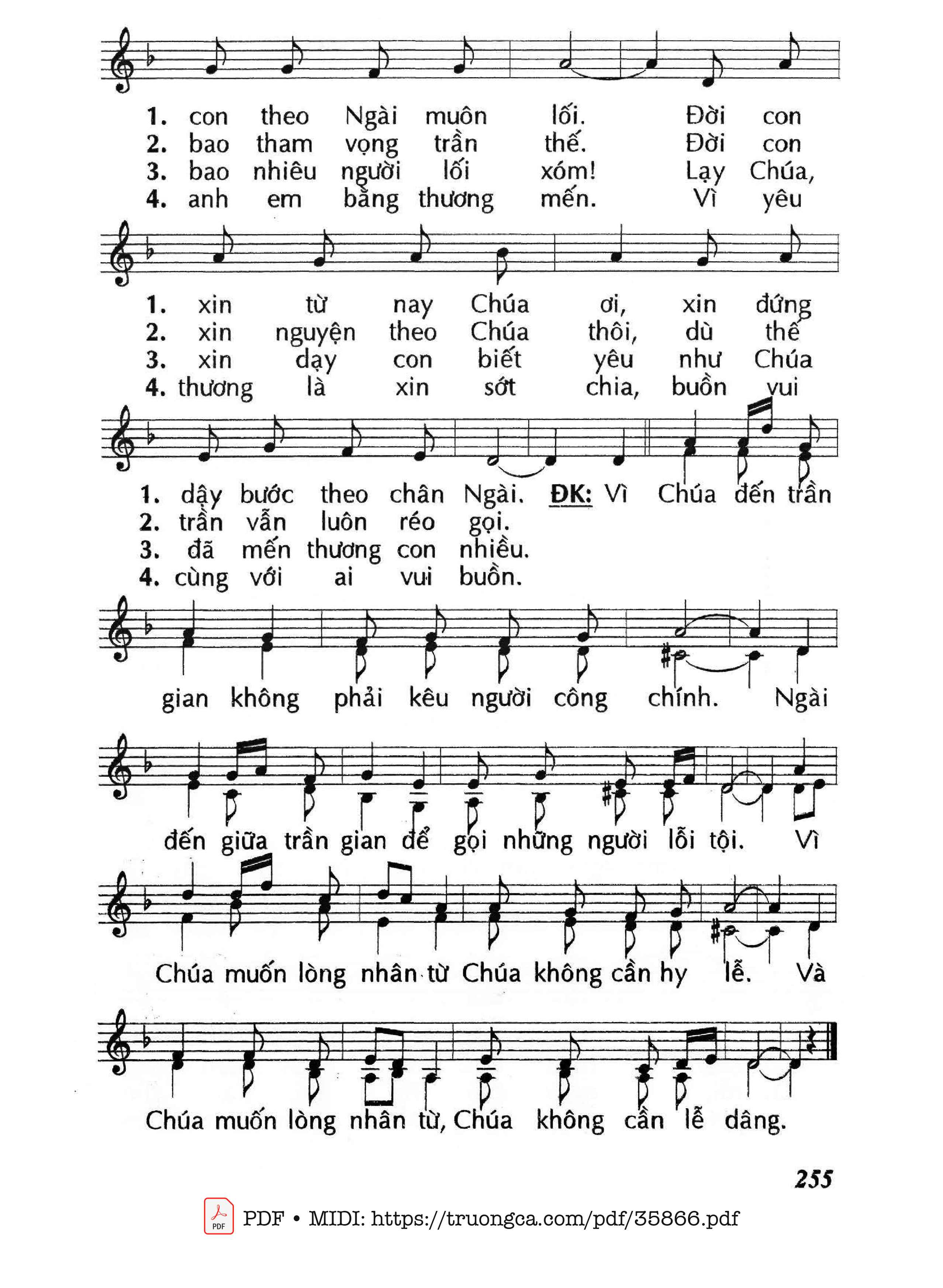 Page 2 of Sheet music PDF Chúa Gọi Lêvi (Cn10 Tna) - Huy Hoàng