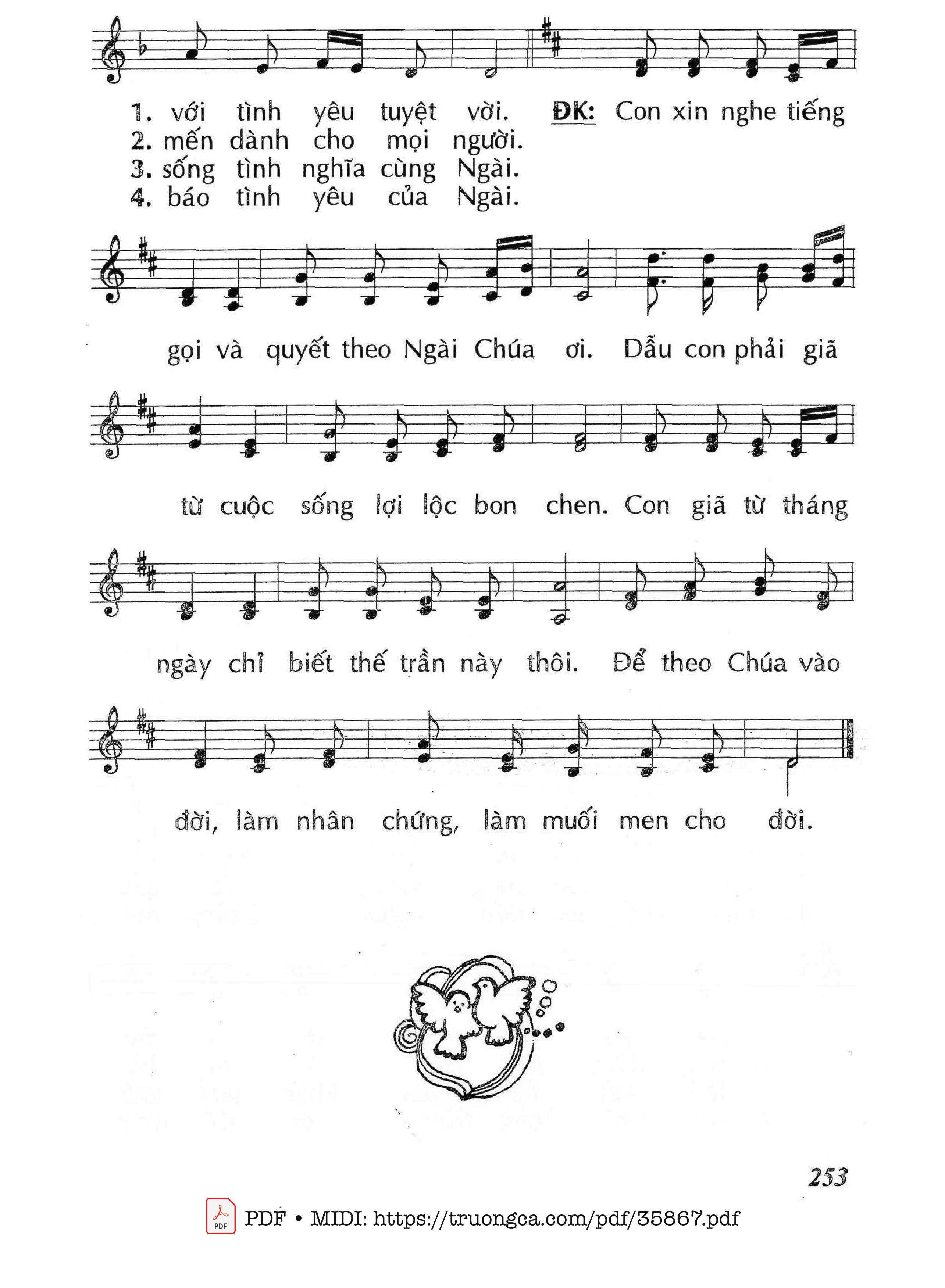 Page 2 of Sheet music PDF Chúa Đi Qua Đời Tôi (Cn10 Tna) - Huy Hoàng