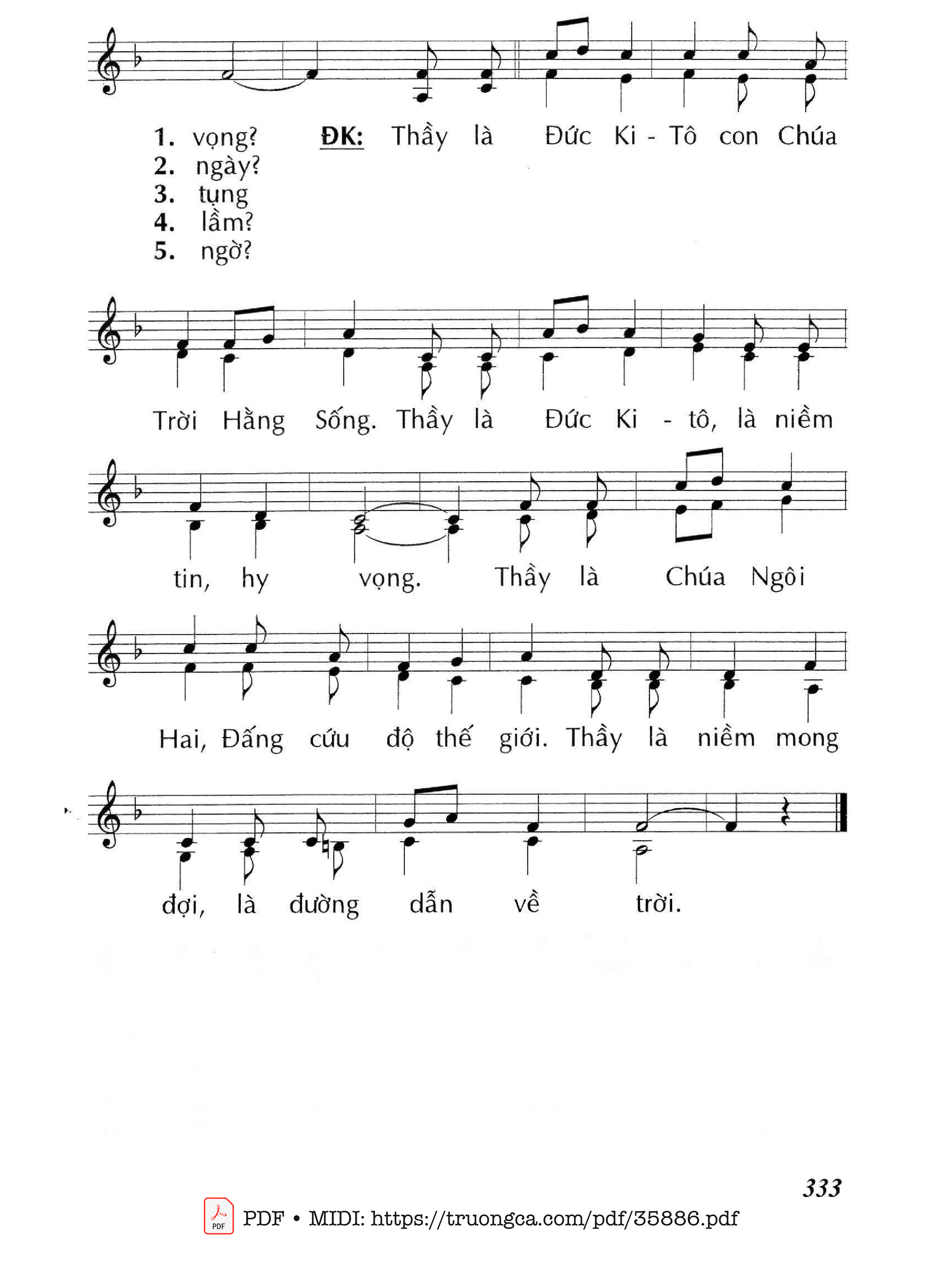 Page 2 of Sheet music PDF Với Con Ta Là Ai? (Cn21 Tna) - Huy Hoàng
