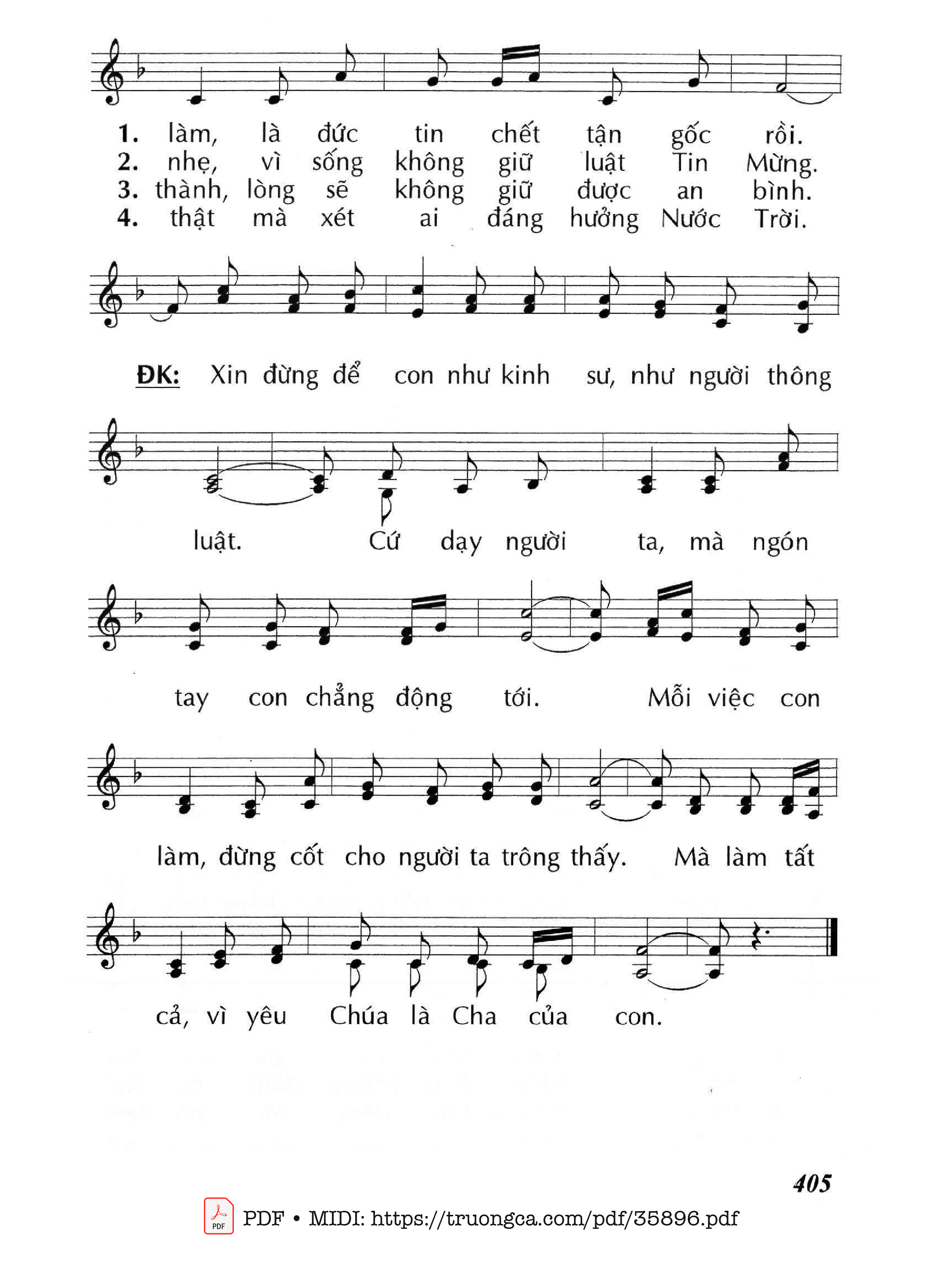 Page 2 of Sheet music PDF Nói Mà Không Làm (Cn31 Tna) - Huy Hoàng